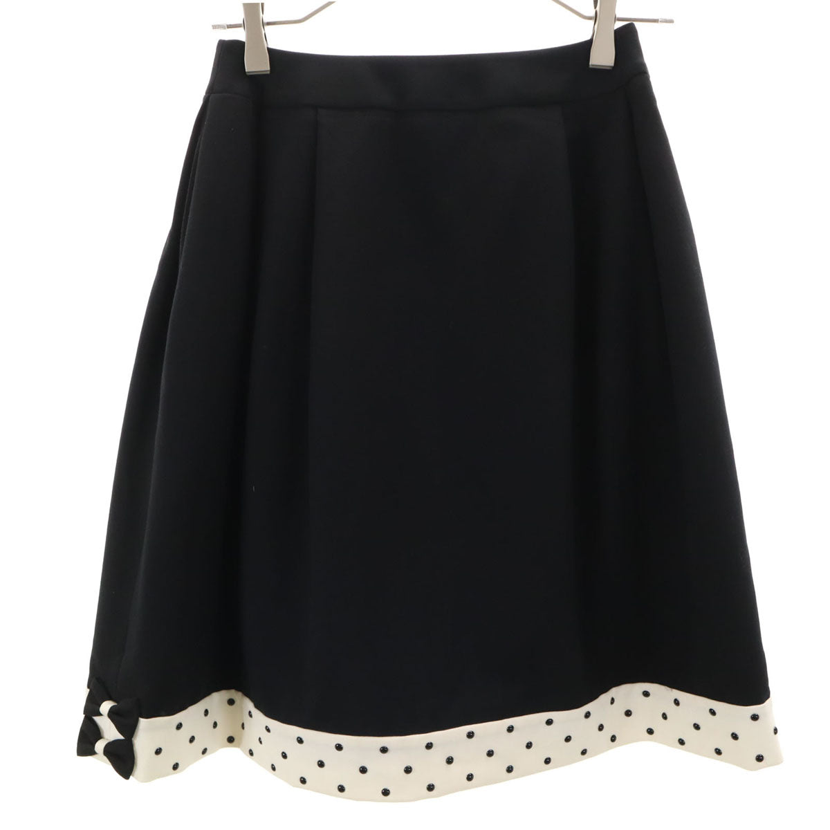 Rene ルネ 日本製 ミディスカート 32 ブラック レディース