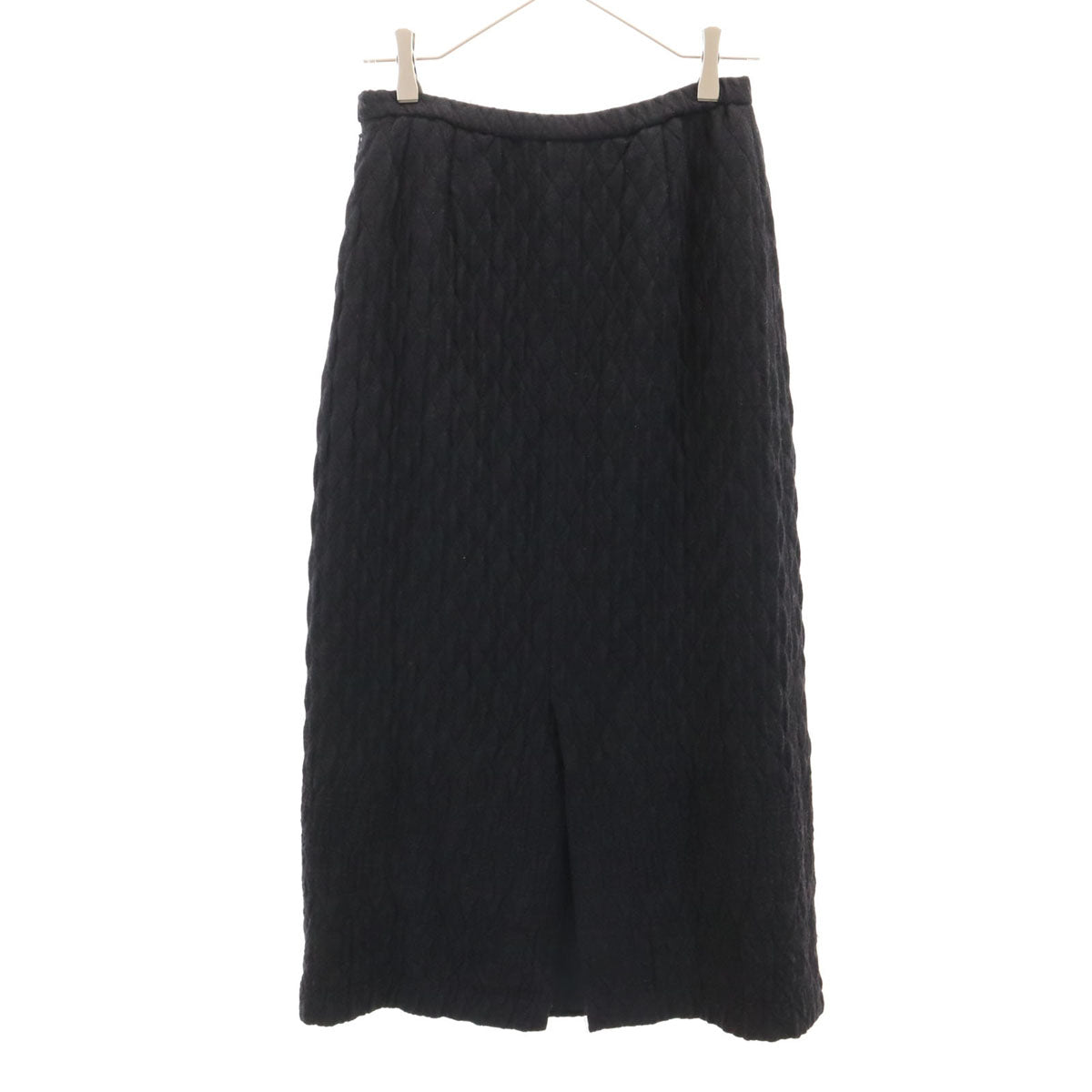 Leilian レリアン 日本製 ニット ロングスカート 11 ブラック レディース