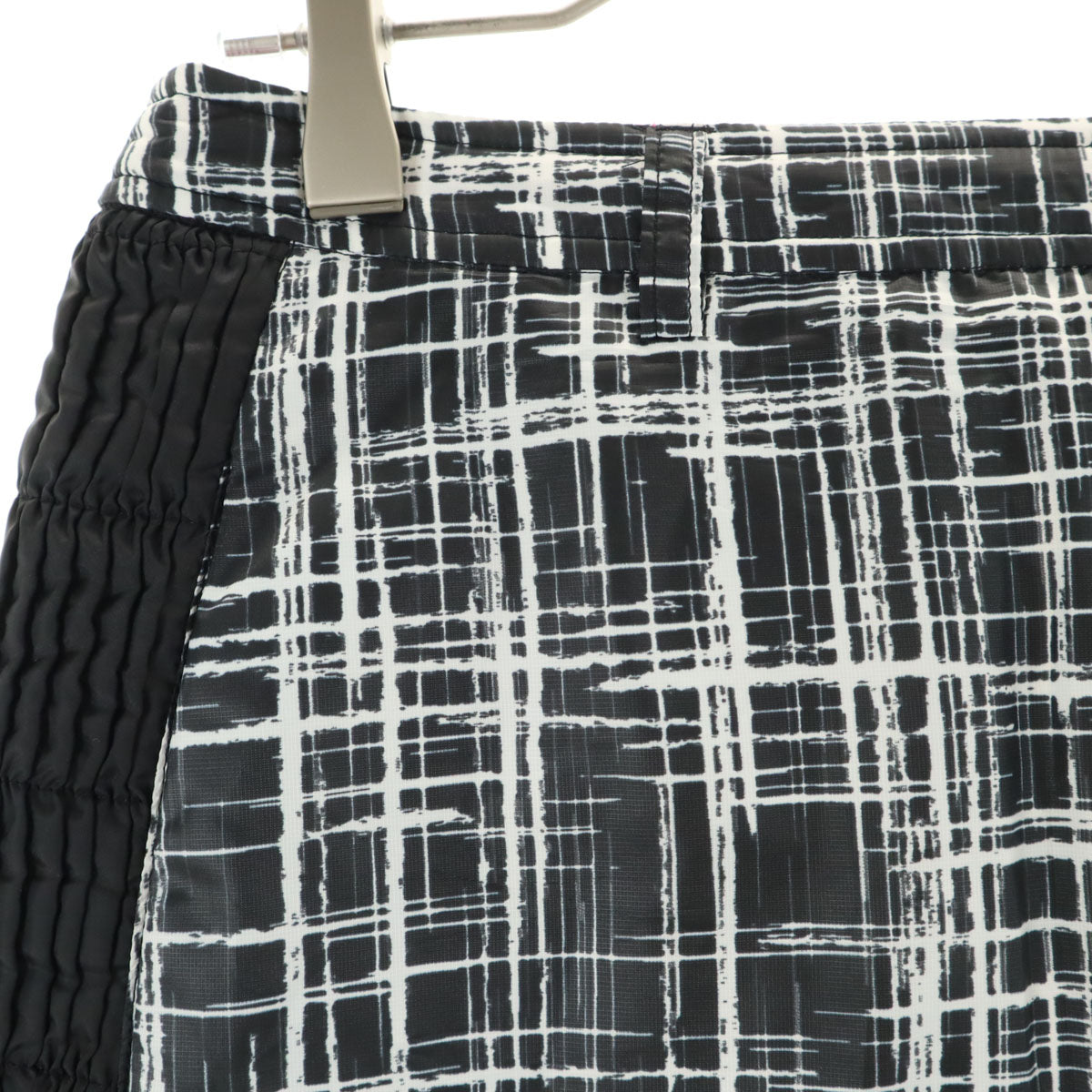 LANVIN SPORT ランバン スポーツ ミニ丈 リバーシブル ダウン スカート 38 ブラック系 レディース