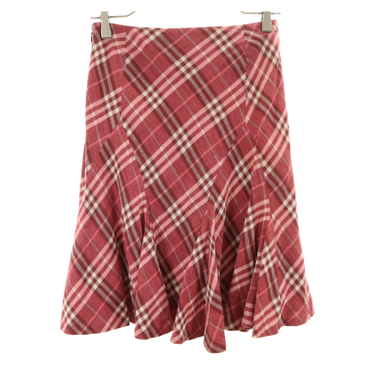 BURBERRY BLUE LABEL ひざ丈フレアスカート BURBERRY BLUE LABEL