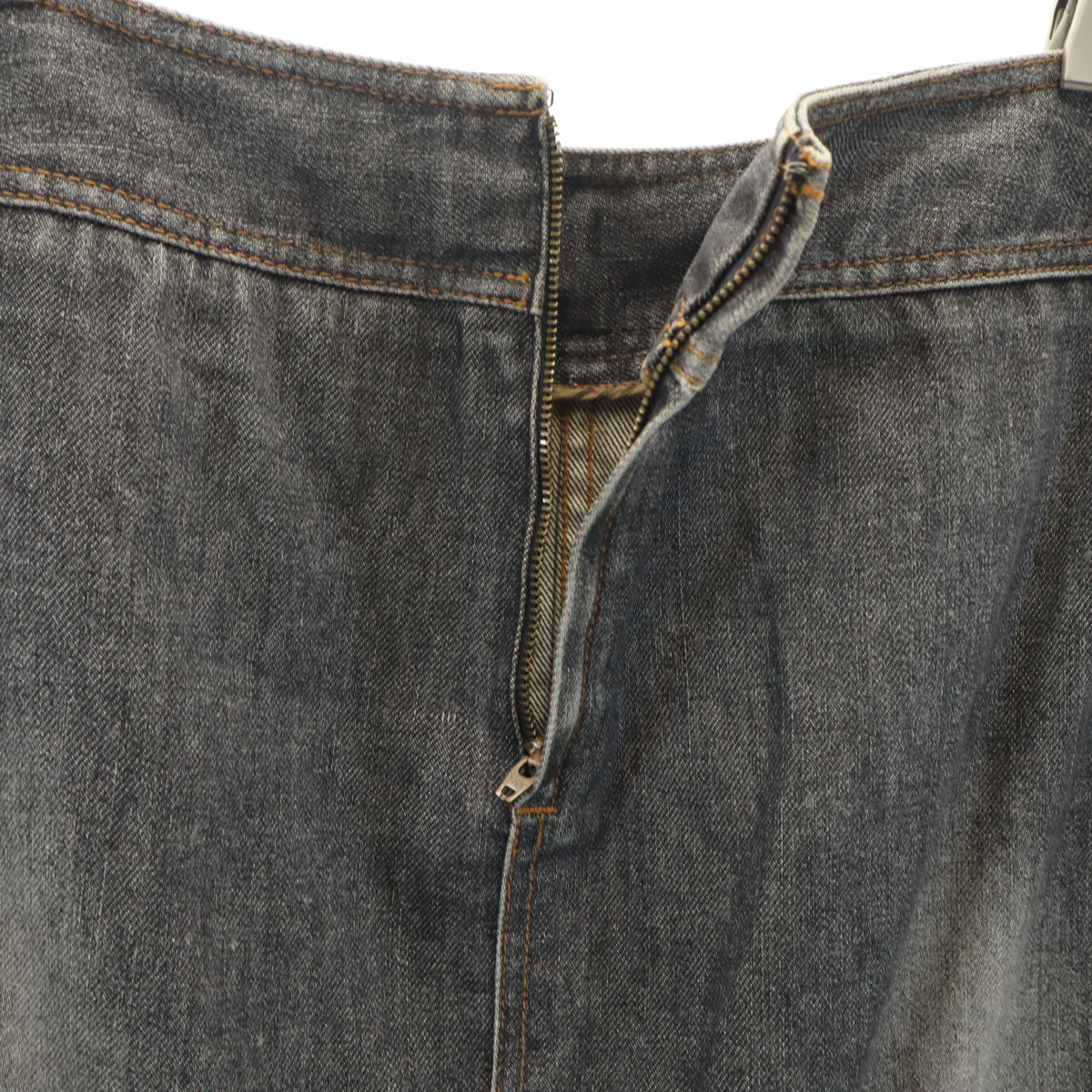 BURBERRY LONDON バーバリーロンドン ミモレ丈 デニムスカート 40 ブラック 三陽商会 レディース