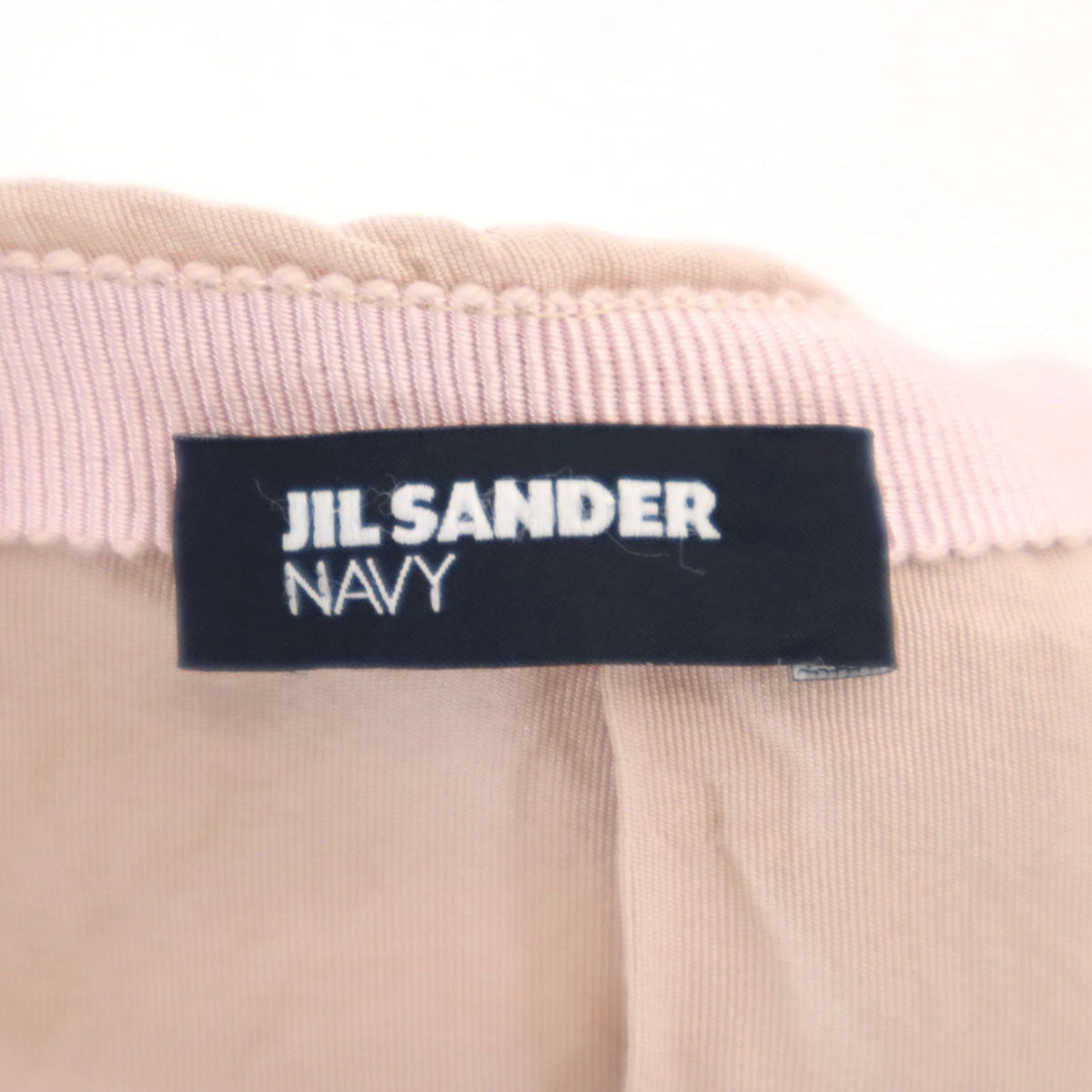JIL SANDER NAVY ジルサンダーネイビー イタリア製 ミディ丈 プリーツスカート 34 ピンク レディース