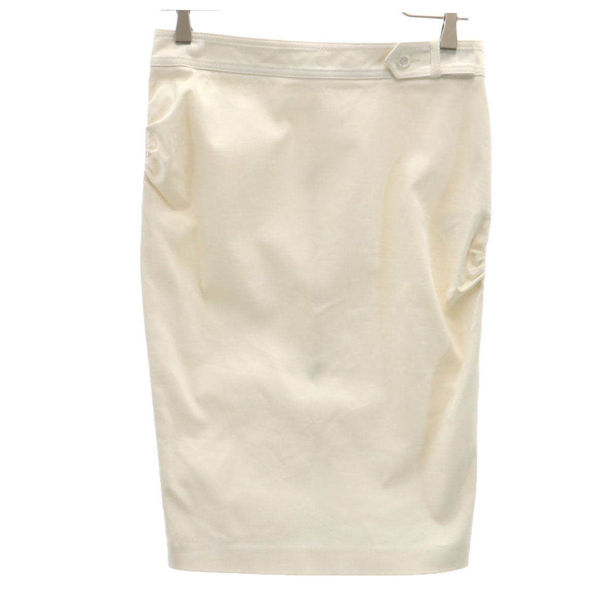GUCCI グッチ イタリア製 ミモレ丈 タイトスカート 42 アイボリー レディース