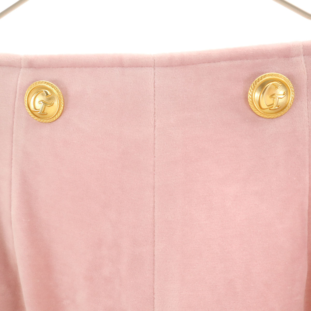 GIVENCHY ジバンシィ 90s 未使用 日本製 オールド ベロア ショートパンツ 9 ピンク LIFE タグ付き レディース