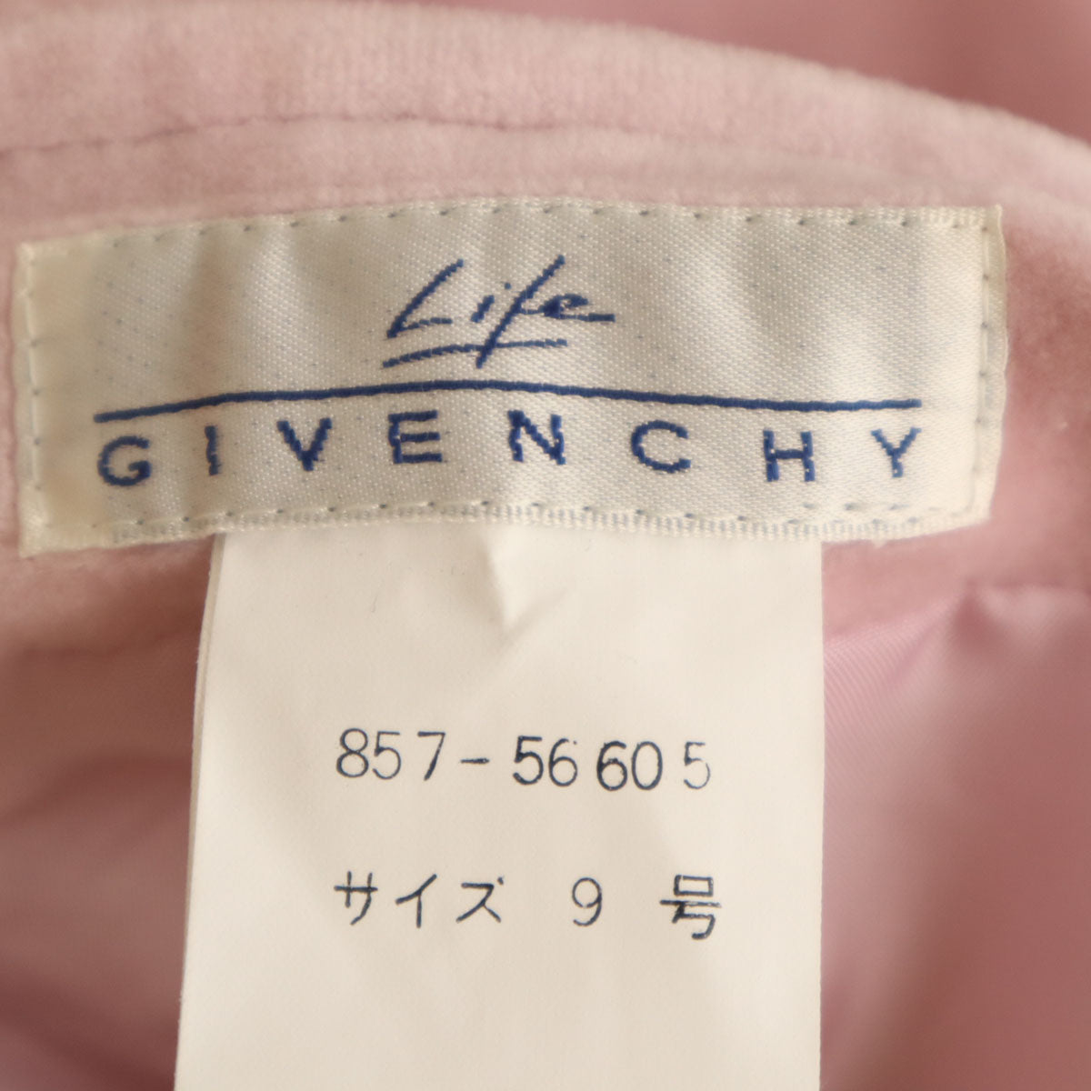 GIVENCHY ジバンシィ 90s 未使用 日本製 オールド ベロア ショートパンツ 9 ピンク LIFE タグ付き レディース