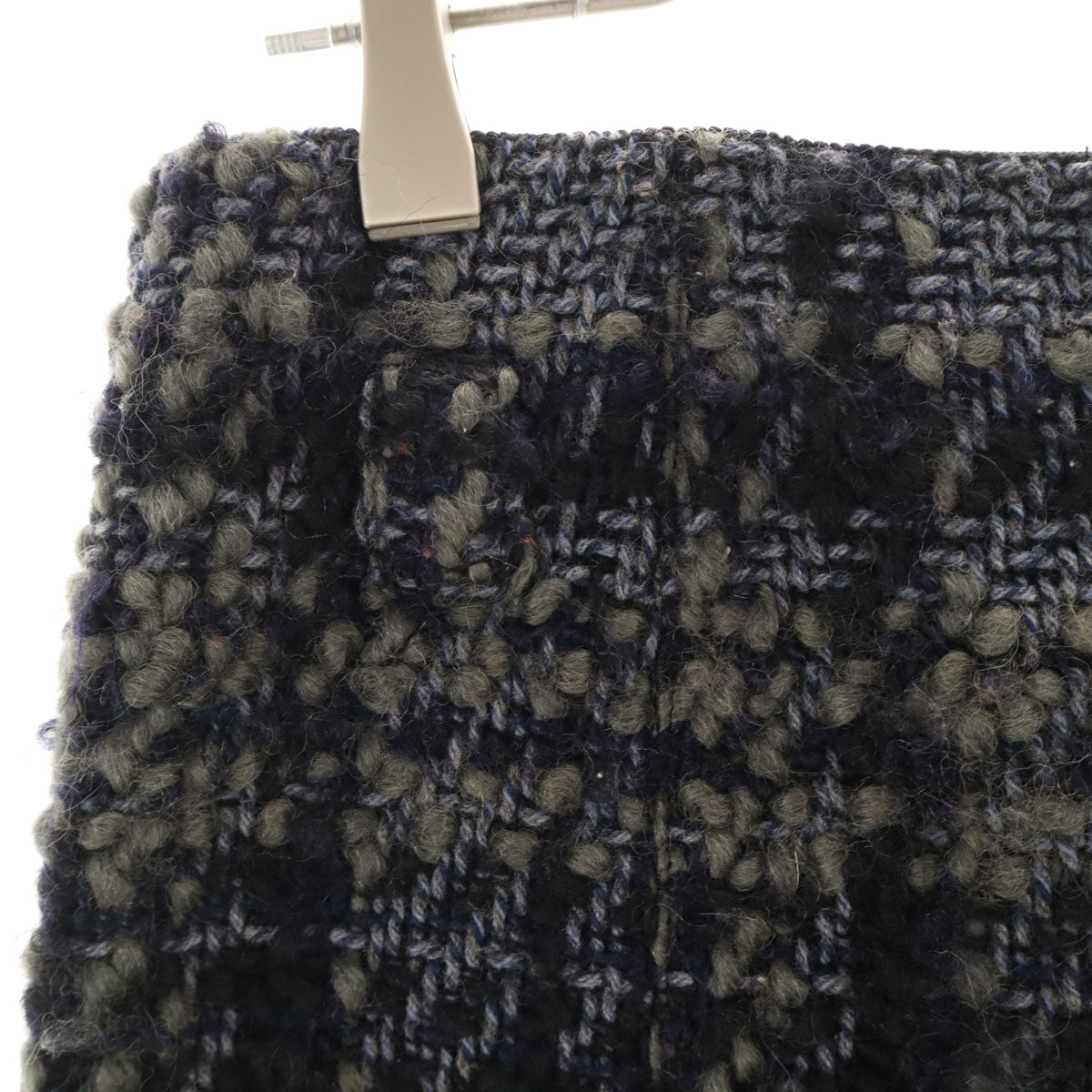 Emporio Armani エンポリオアルマーニ チェック柄 ミディ丈 スカート 40 ブラック系 レディース