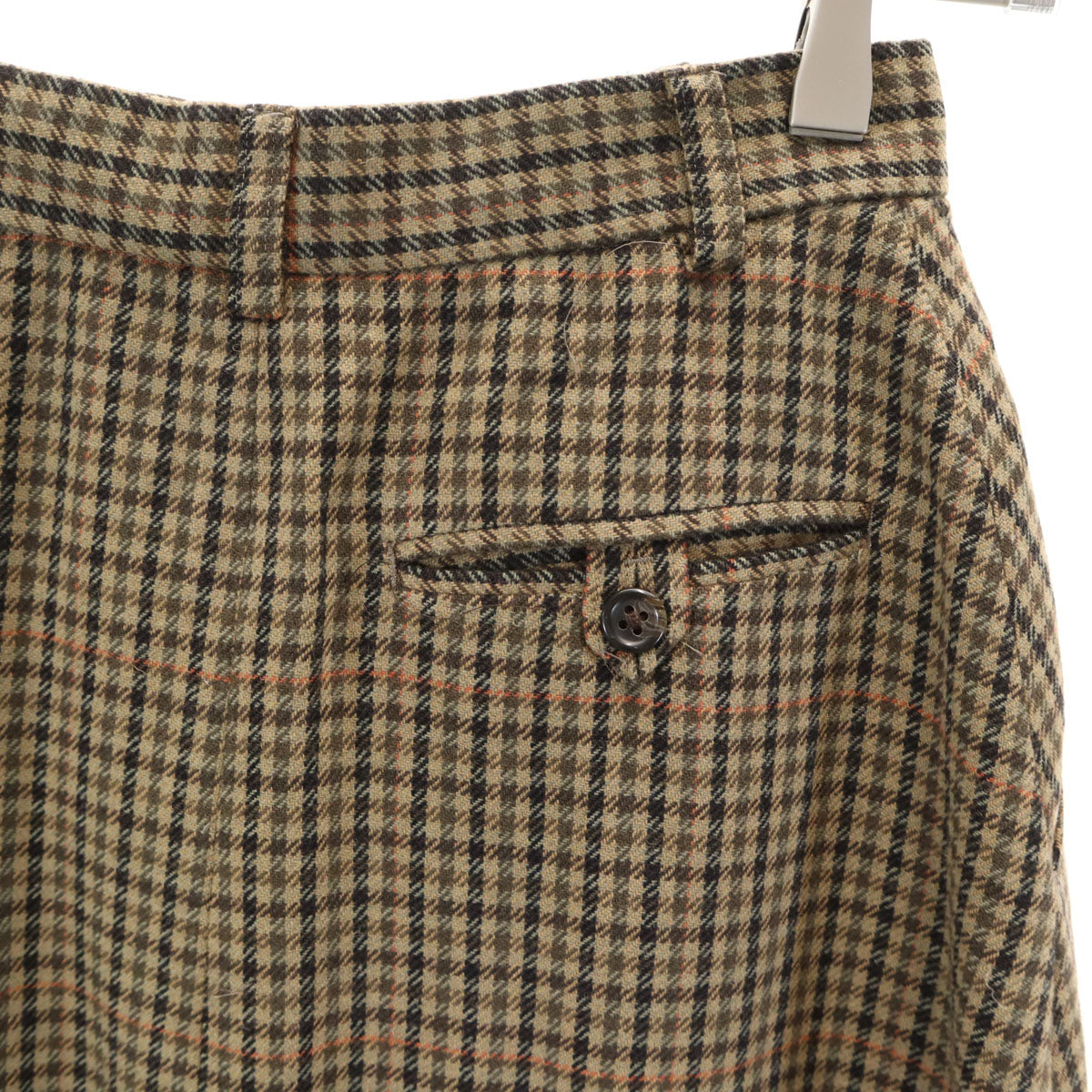 RALPH LAUREN ラルフローレン チェック柄 ロングスカート 9 ブラウン レディース