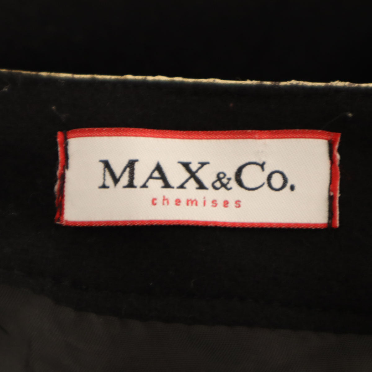 MAX&CO マックスアンドコー ミディスカート ブラック レディース