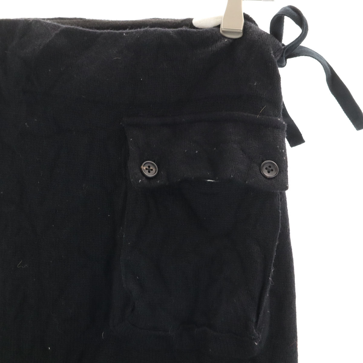 Y's ワイズ 日本製 ニット ロングスカート 2 ブラック レディース