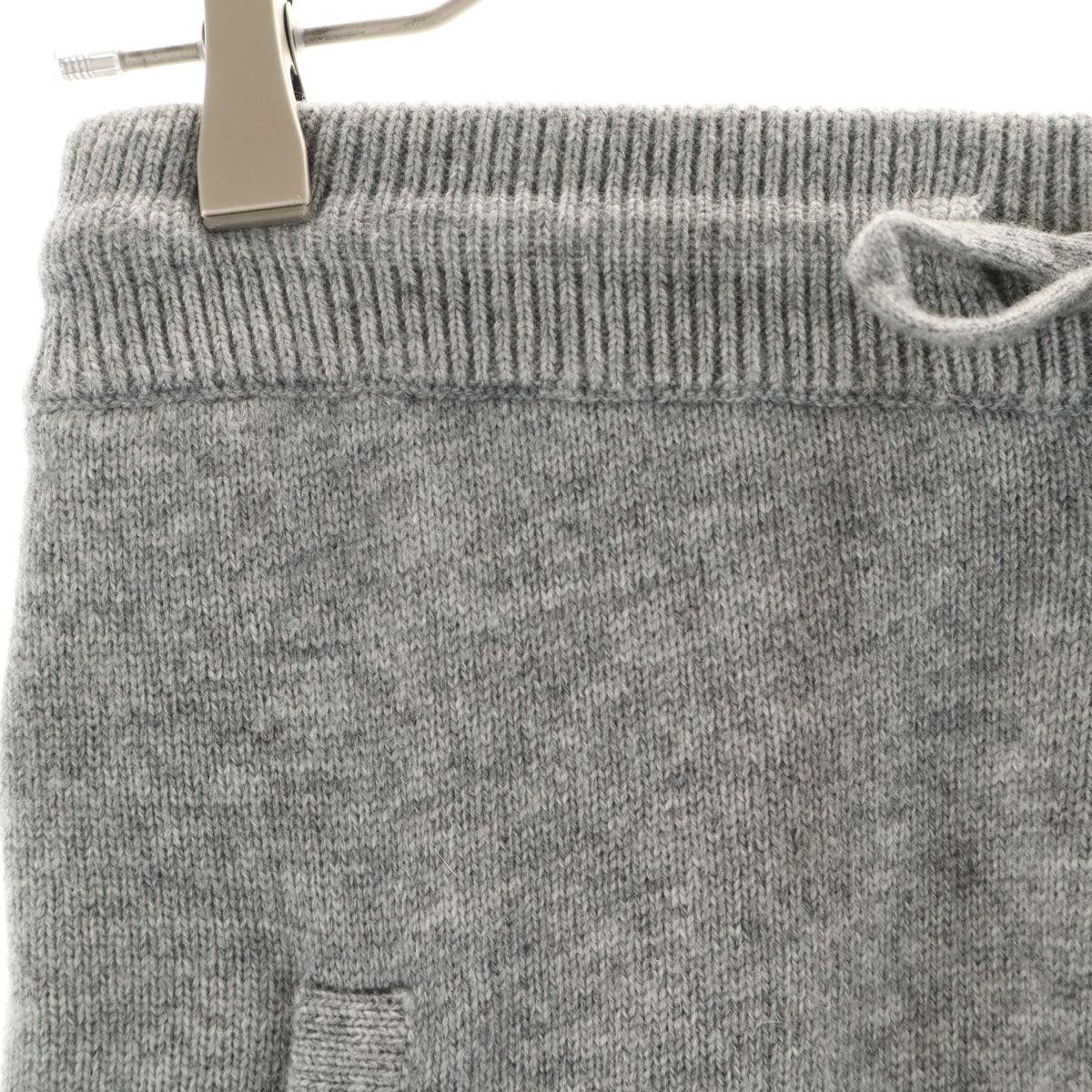 MIUMIU ミュウミュウ ウール ニット ショートパンツ 36 グレー レディース