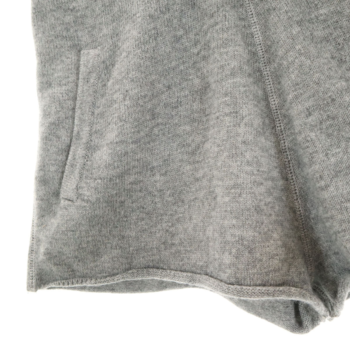 MIUMIU ミュウミュウ ウール ニット ショートパンツ 36 グレー レディース