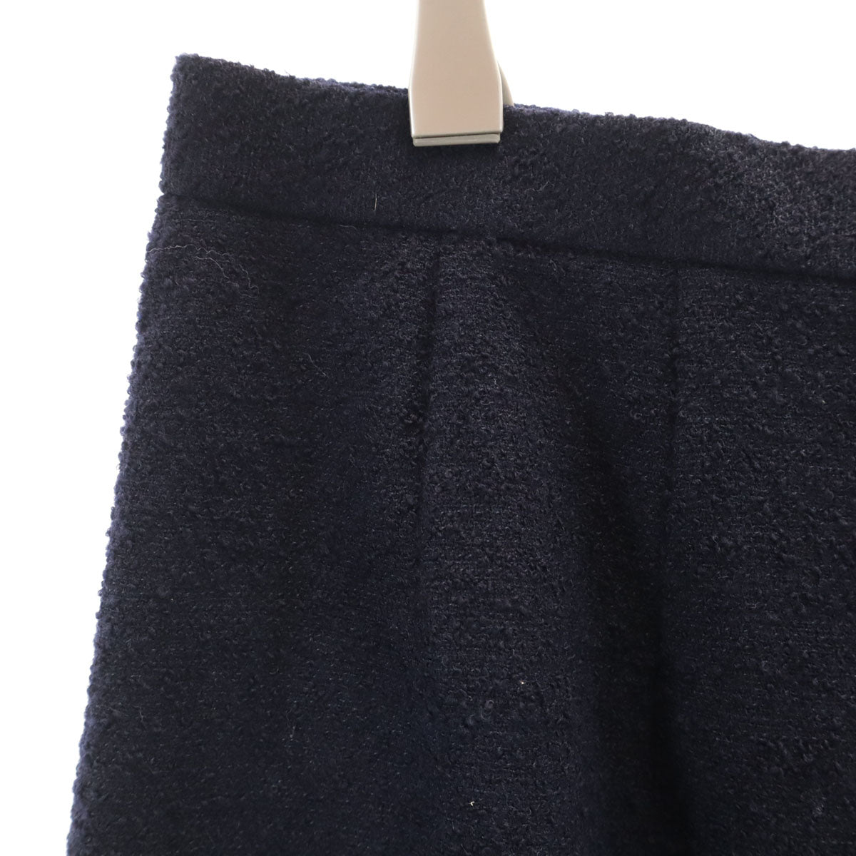 美品 Leilian レリアン 日本製 ミモレ丈 タイトスカート 13+ ネイビー レディース