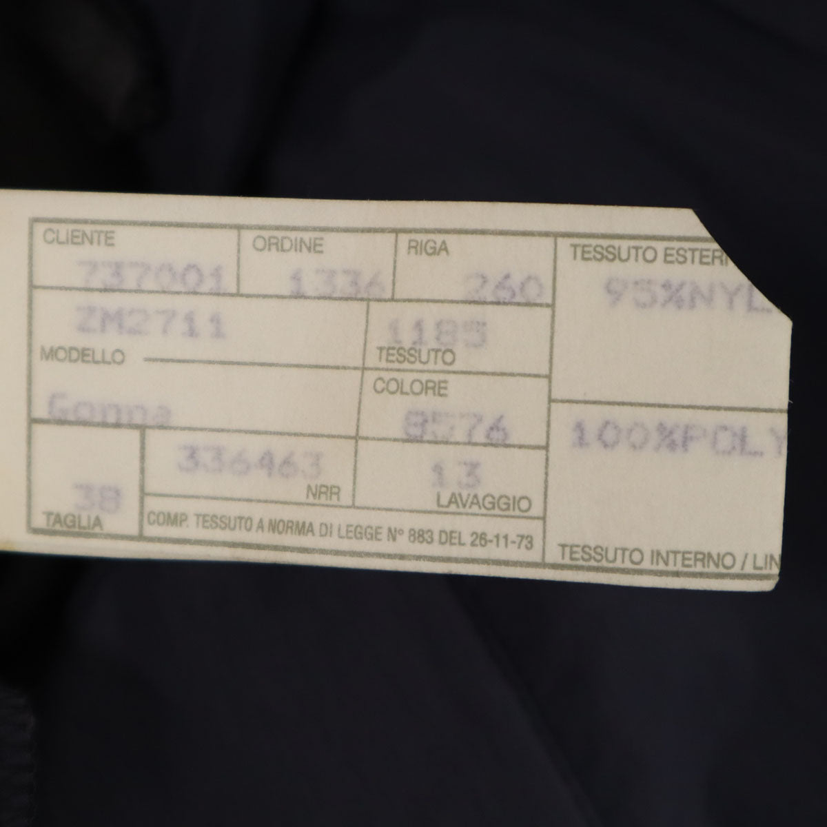 Emporio Armani エンポリオアルマーニ 90s イタリア製 オールド ミモレ丈 タイトスカート 38 ネイビー レディース