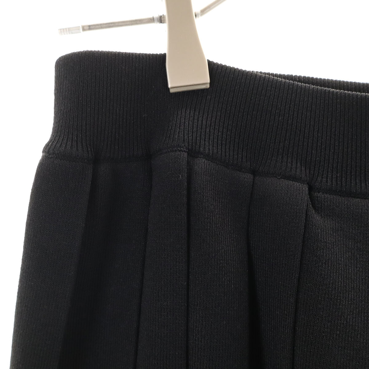 美品 GRACE CLASS グレースクラス ミモレ丈 ニット プリーツスカート 38 ブラック レディース