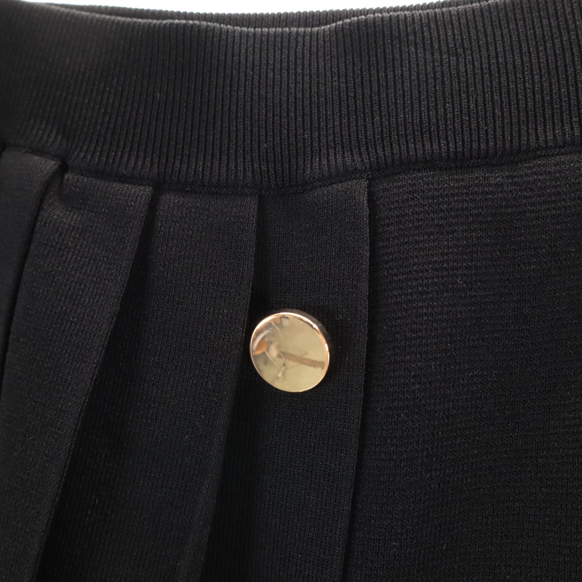 美品 GRACE CLASS グレースクラス ミモレ丈 ニット プリーツスカート 38 ブラック レディース