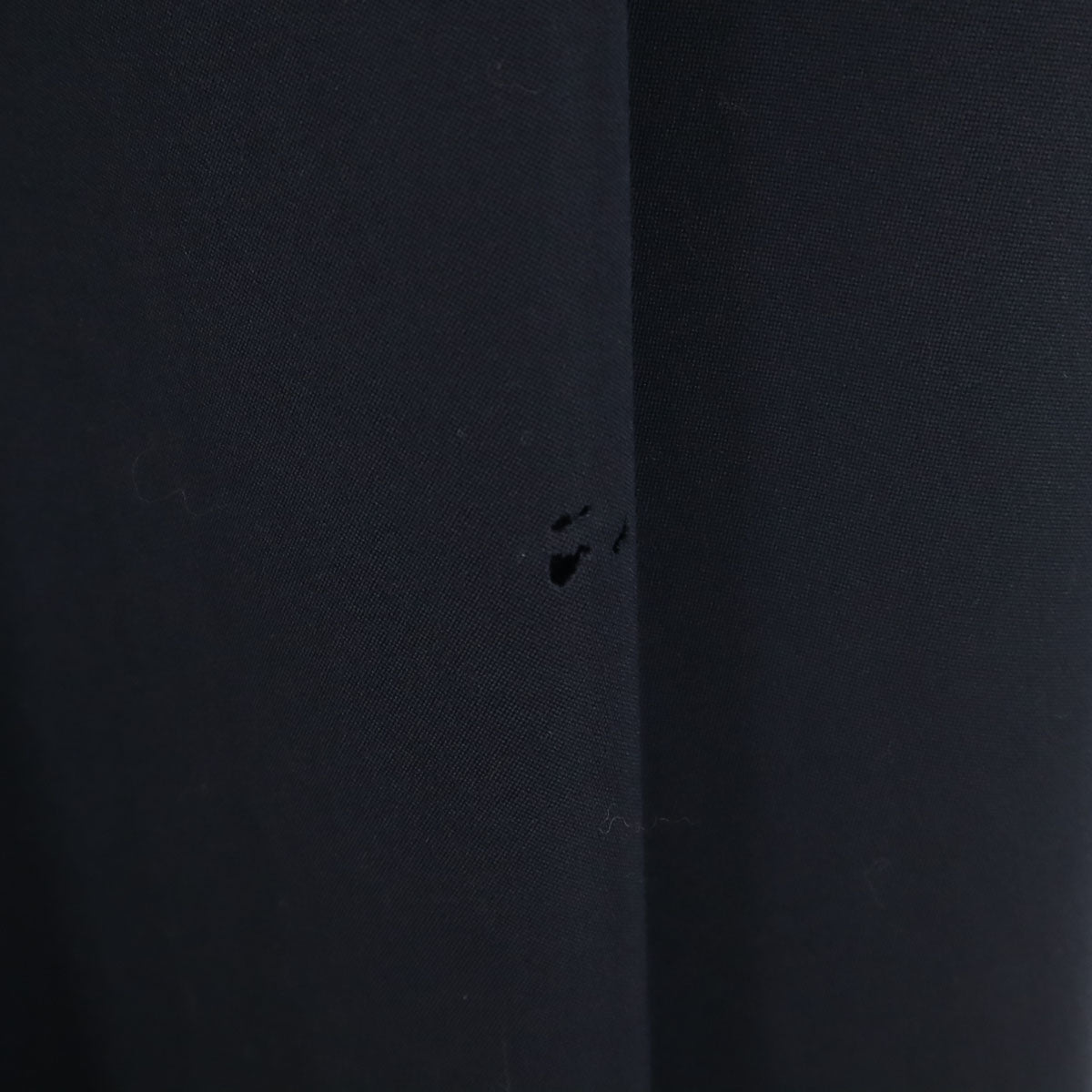 Y's ワイズ 日本製 ウール100% ロング丈 フレアスカート ネイビー レディース