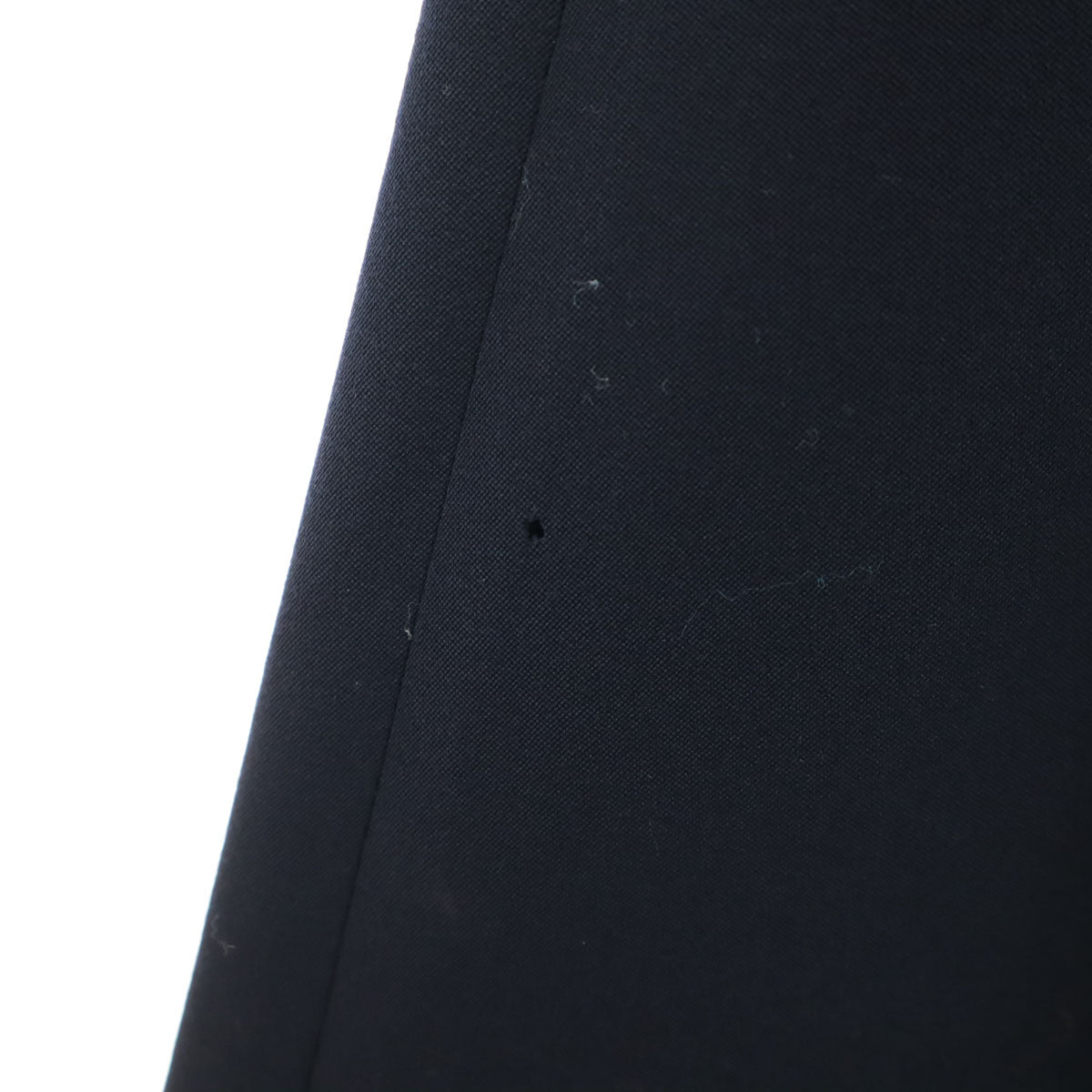 Y's ワイズ 日本製 ウール100% ロング丈 フレアスカート ネイビー レディース