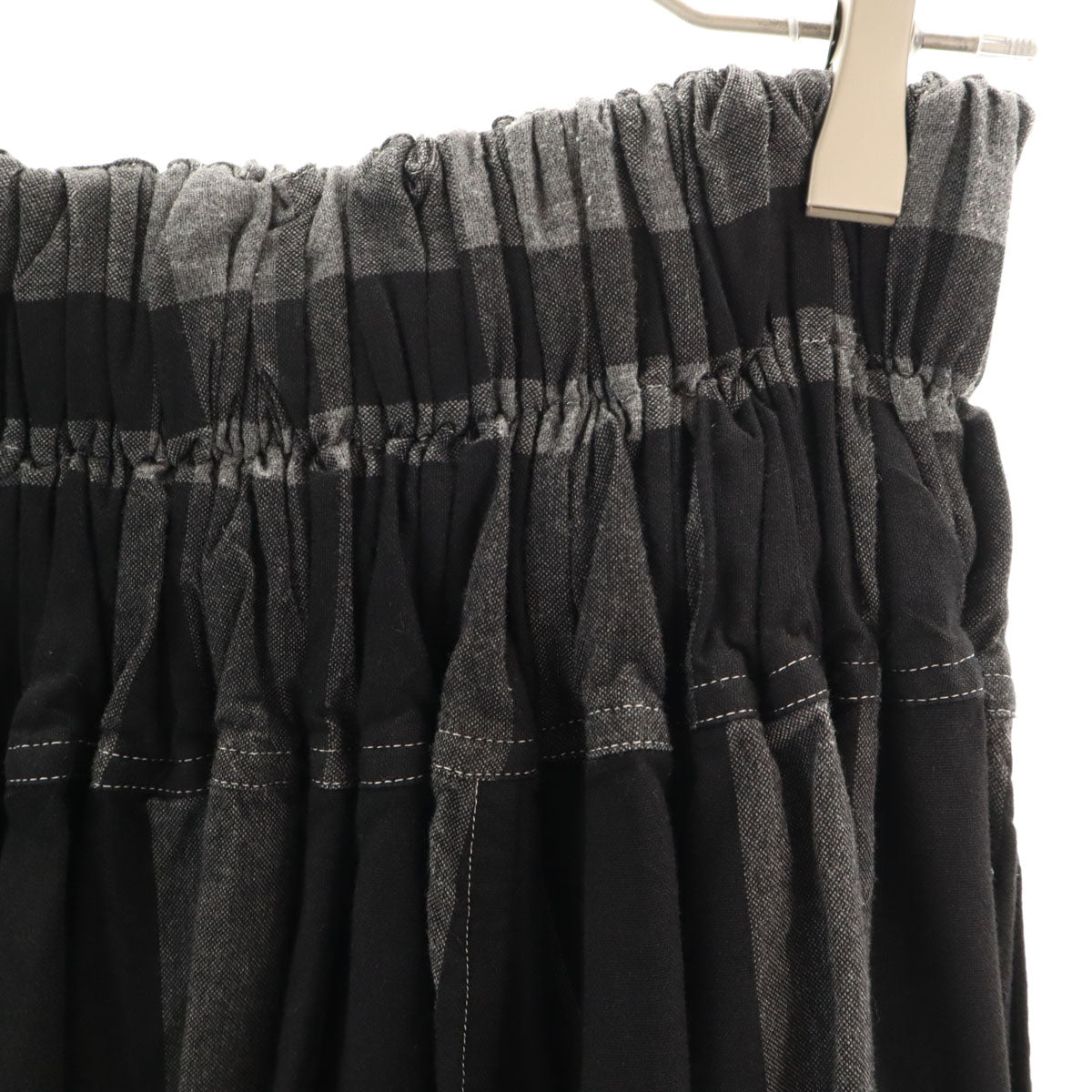 Y's ワイズ 日本製 チェック柄 ロング丈 ギャザースカート 1