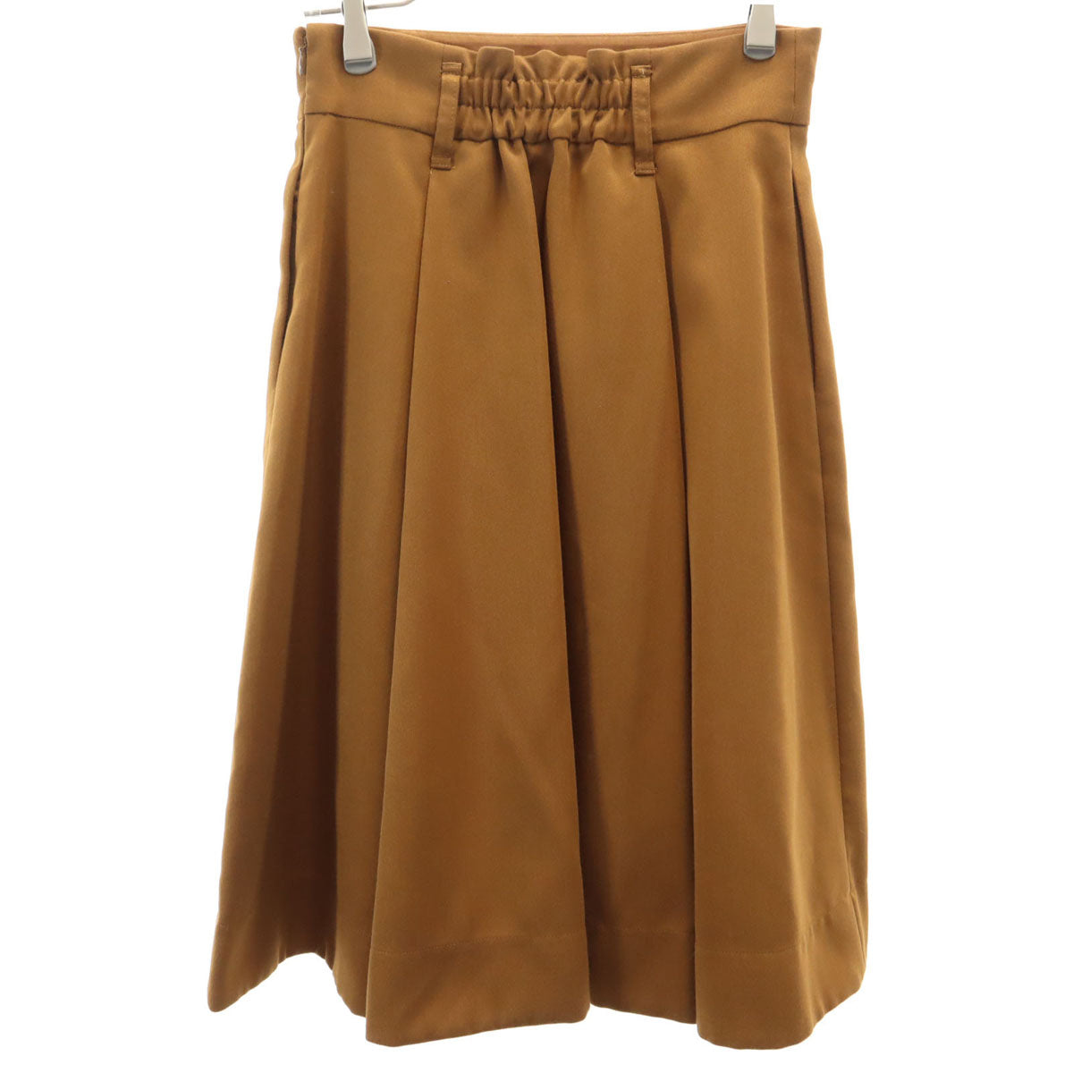 BLUE LABEL CRESTBRIDGE ブルーレーベルクレストブリッジ ミディスカート 38 キャメル系 レディース