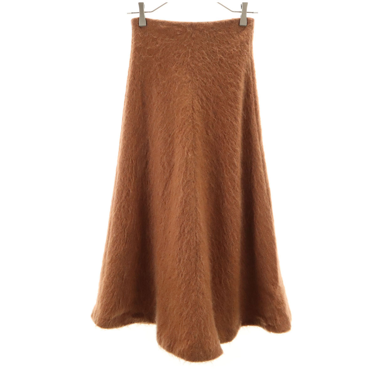 muller of yoshiokubo ミュラーオブヨシオクボ 日本製 シャギー ロングスカート 36 ブラウン レディース