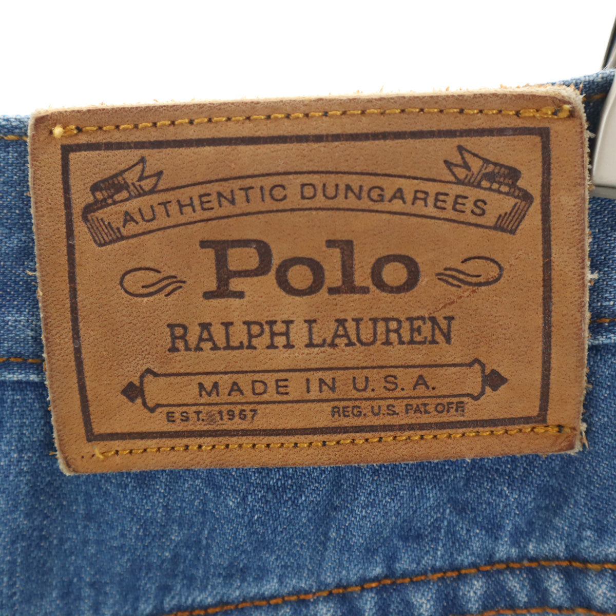RALPH LAUREN ラルフローレン 90s USA製 オールド ミモレ丈 デニム タイトスカート 6 ウォッシュブルー レディース