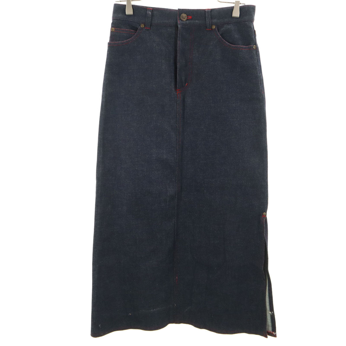 VIVIENNE TAM ヴィヴィアンタム 日本製 デニム ロングスカート 0 インディゴ レディース