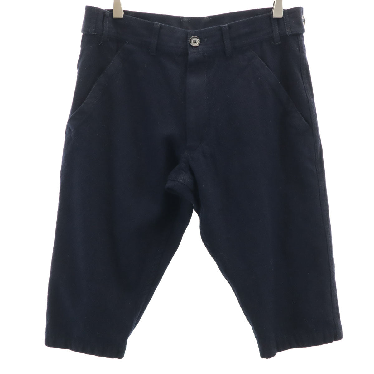 COMME des GARCONS SHIRT コムデギャルソンシャツ フランス製 ウール ショートパンツ XS 濃紺 メンズ