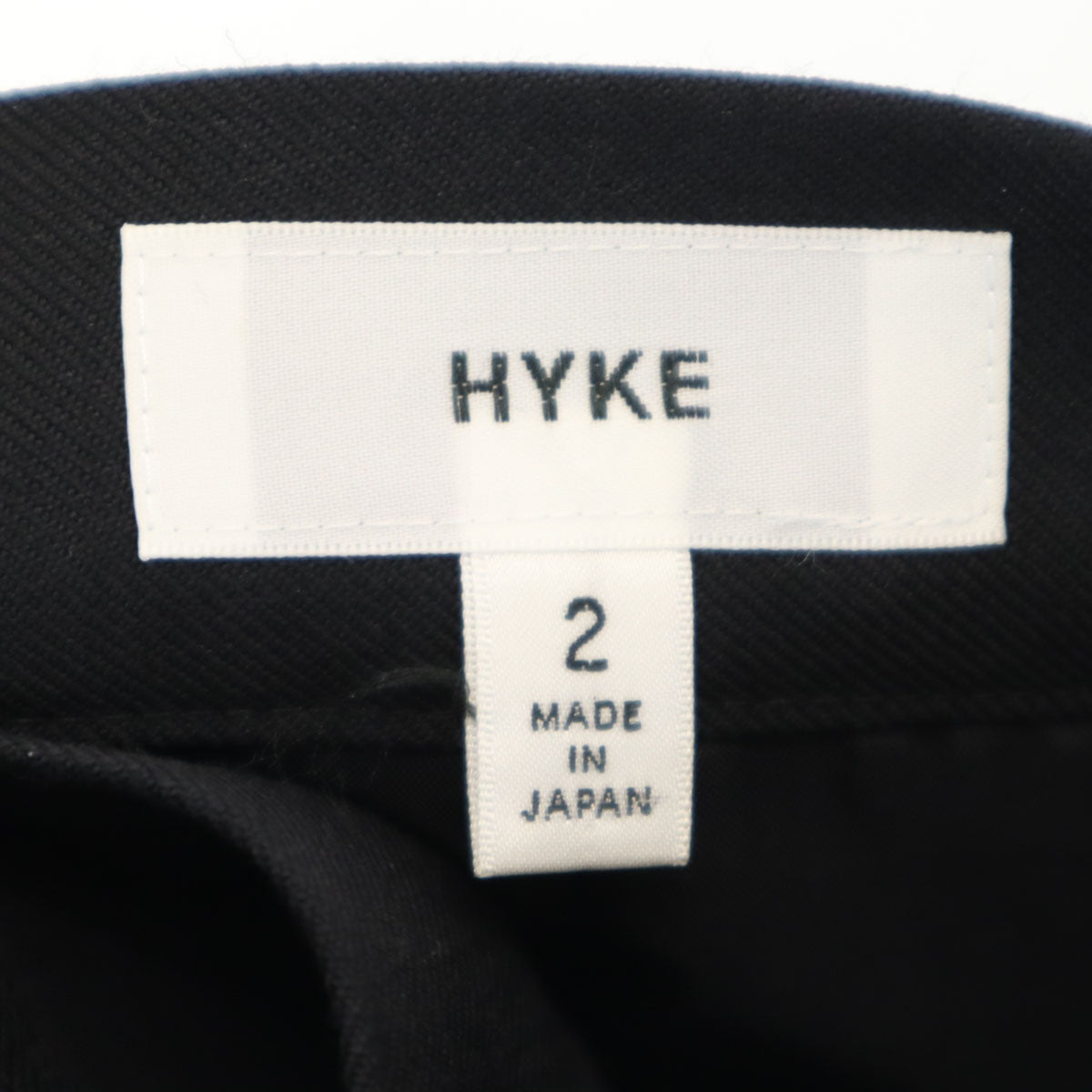 HYKE ハイク 日本製 スカートパンツ 2 ブラック レディース