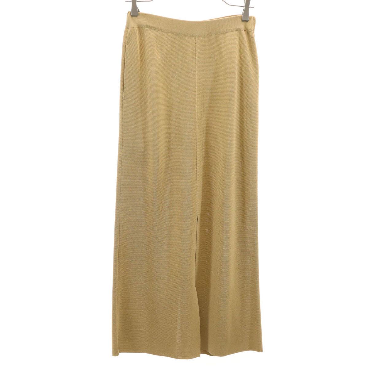 FOXEY BOUTIQUE フォクシー ブティック 日本製 ニット ロングスカート 40 ベージュ レディース