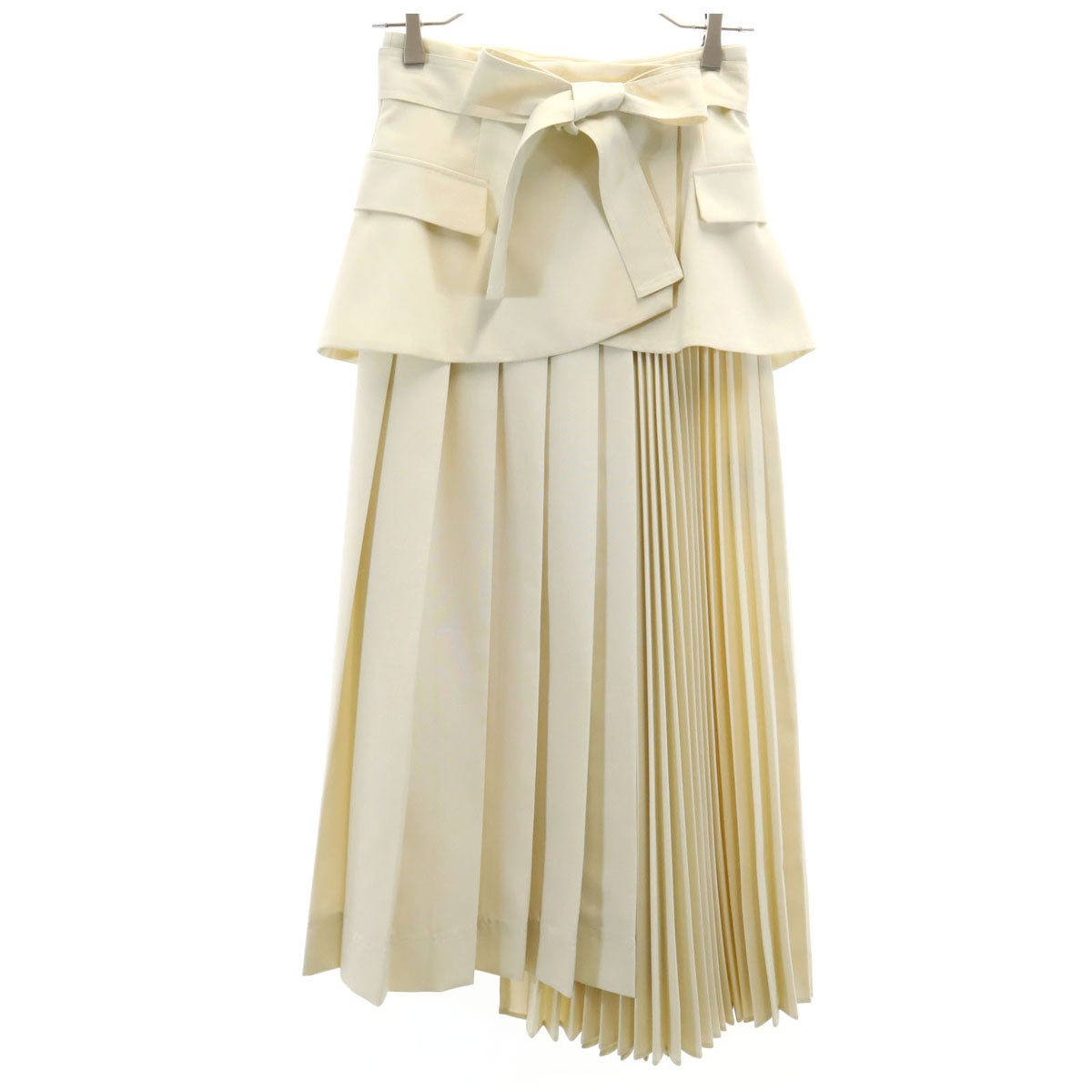 Lily Brown リリーブラウン ロング丈 コルセット プリーツスカート 0 ベージュ系 レディース