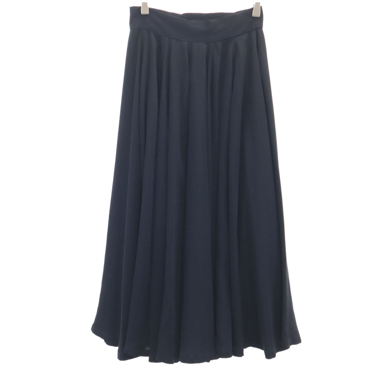 Yohji Yamamoto ヨウジヤマモト 日本製 ロング丈 フレアスカート SS ネイビー レディース