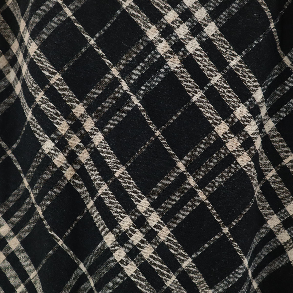 BURBERRY LONDON バーバリーロンドン チェック柄 膝丈スカート 42 ブラック 三陽商会 レディース