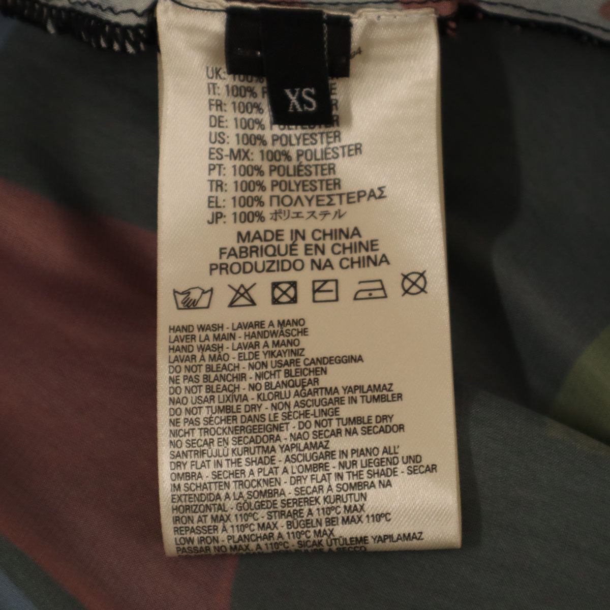 DIESEL ディーゼル 総柄 ミモレ丈 フレアスカート XS ブラック レディース