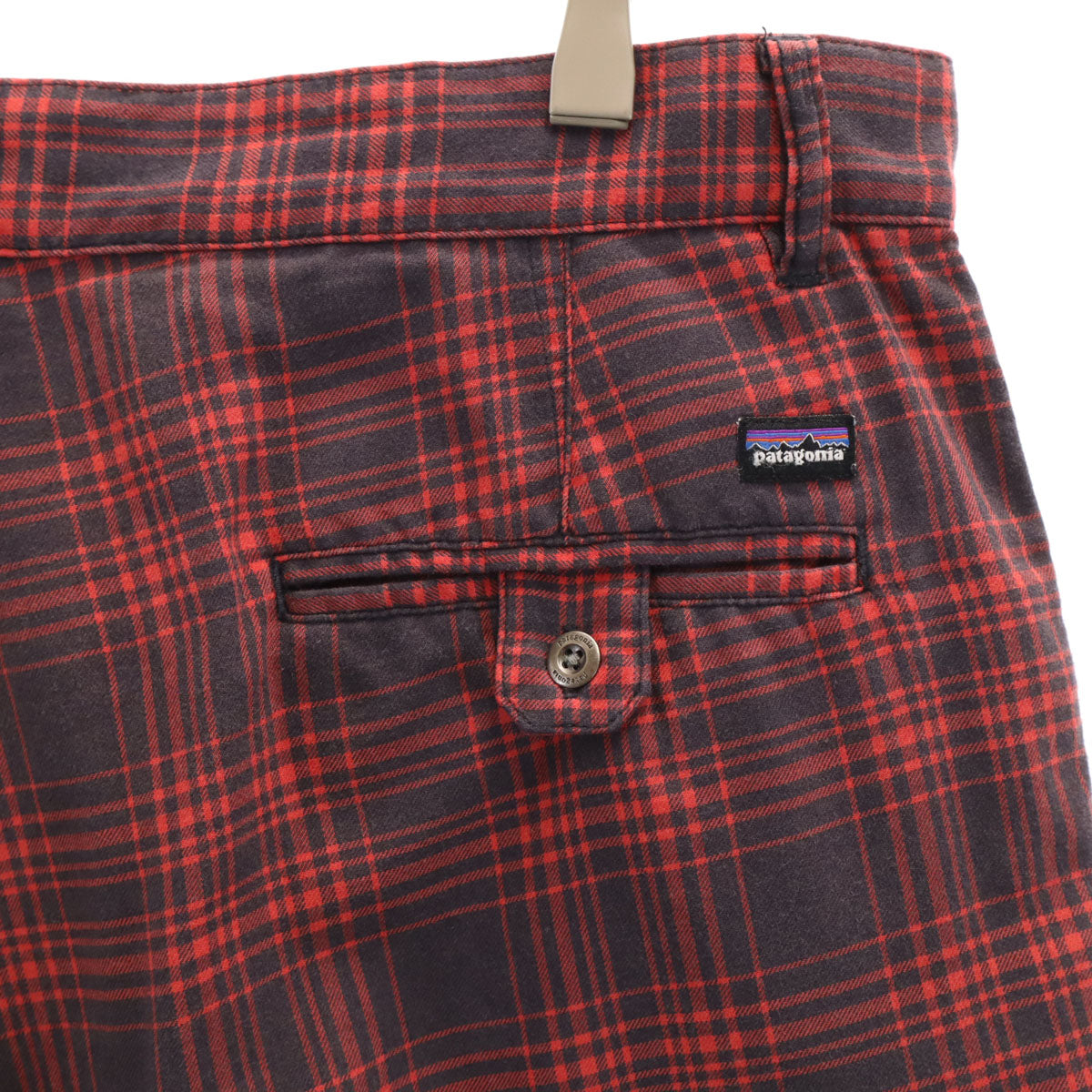 patagonia パタゴニア チェック柄 ショートパンツ レッド アウトドア メンズ