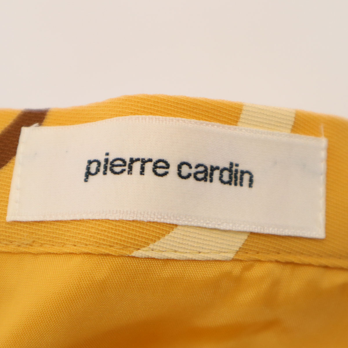 Pierre Cardin ピエールカルダン 未使用 日本製 ミディ丈 スカート 11 イエロー系 タグ付き レディース