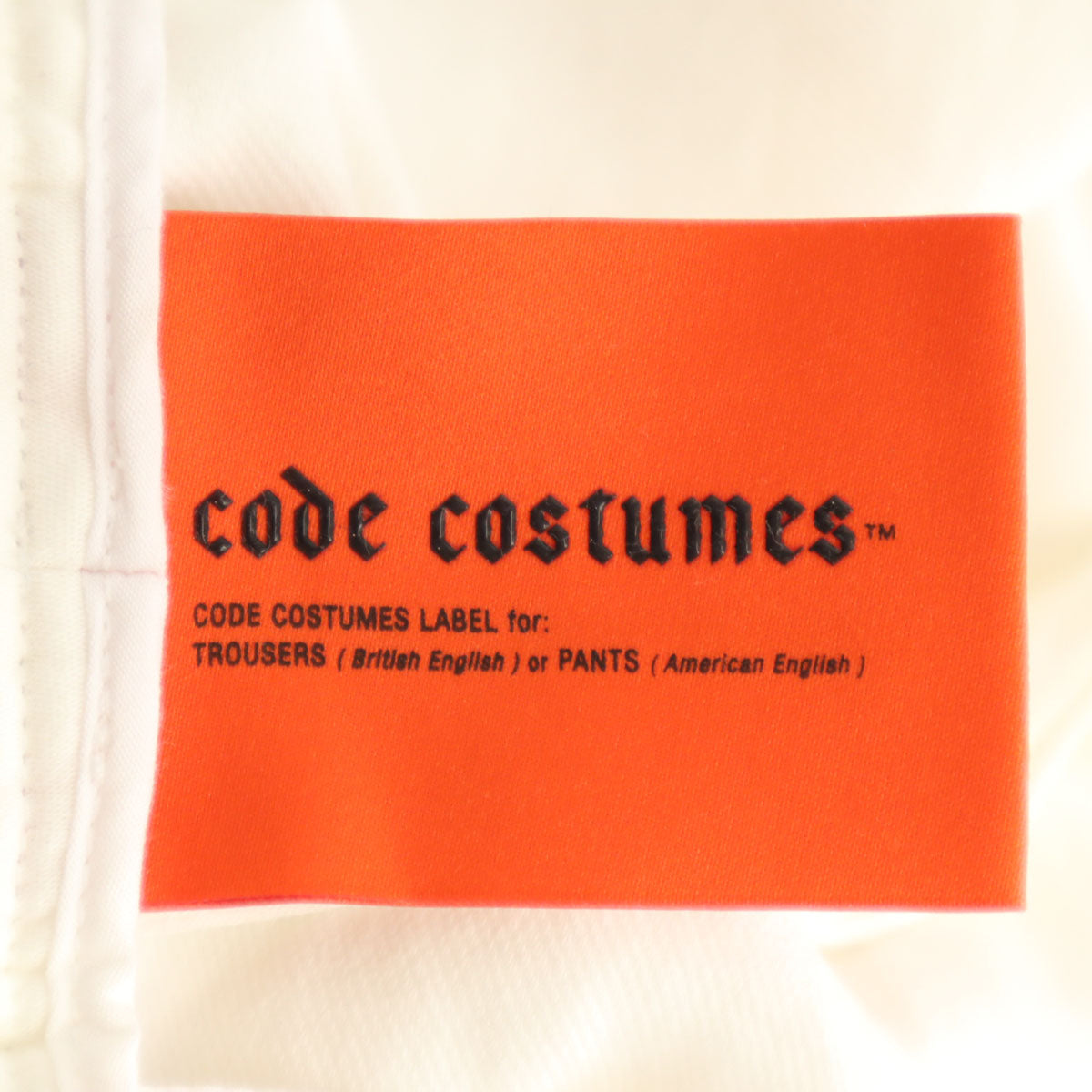 Code costumes コードコスチューム イタリア製 ショートパンツ 52 ホワイト メンズ