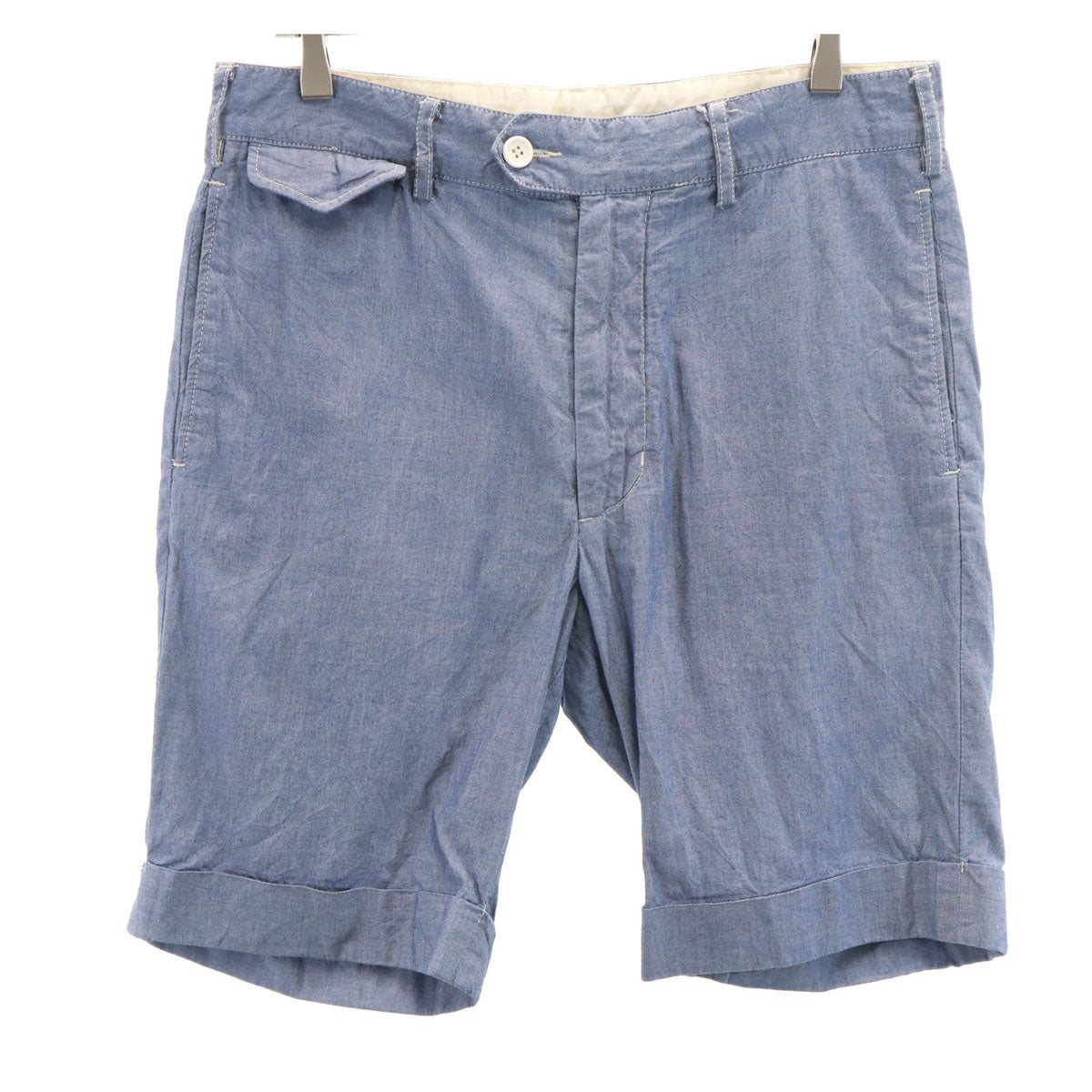 Engineered Garments エンジニアードガーメンツ USA製 シャンブレー ショートパンツ W32 ブルー メンズ