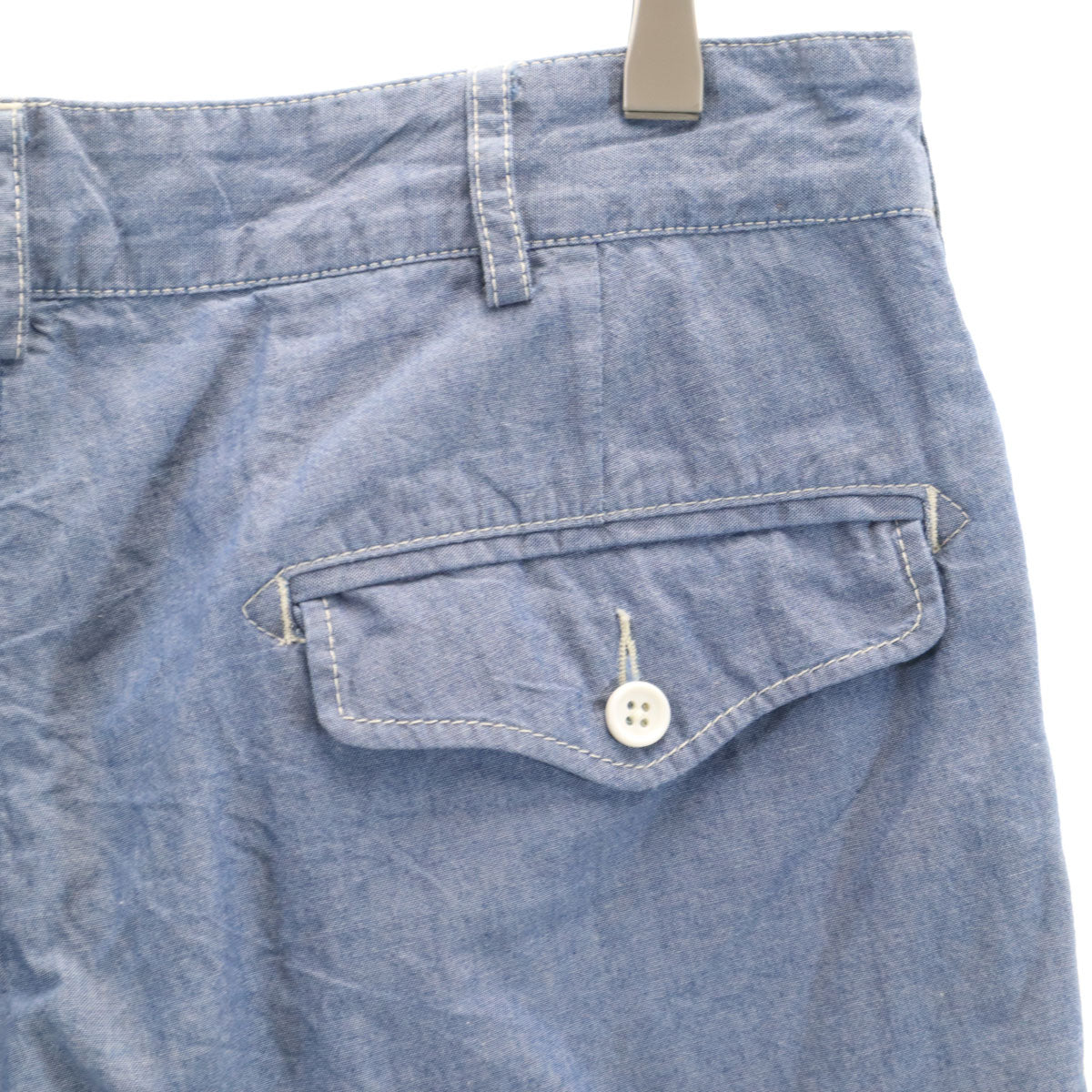Engineered Garments エンジニアードガーメンツ USA製 シャンブレー ショートパンツ W32 ブルー メンズ