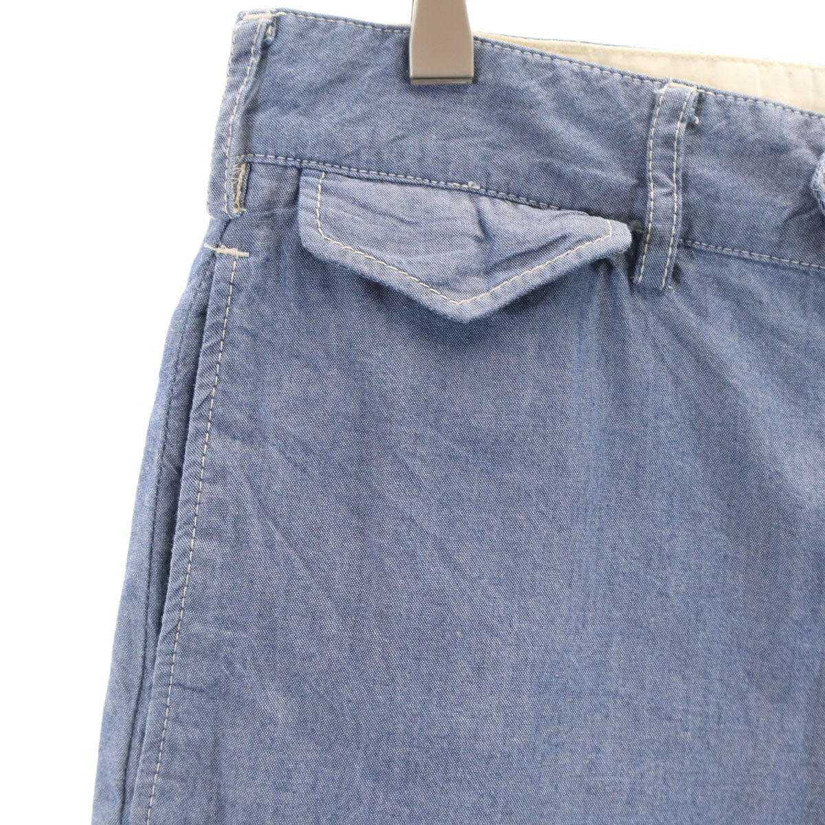 Engineered Garments エンジニアードガーメンツ USA製 シャンブレー ショートパンツ W32 ブルー メンズ