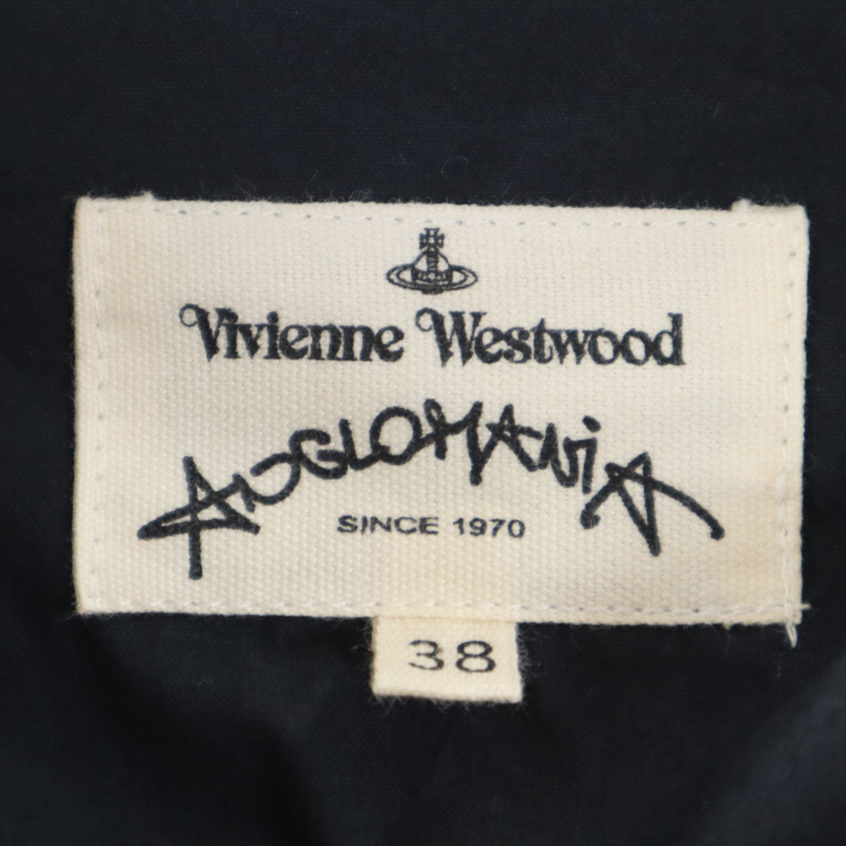Vivienne Westwood ANGLOMANIA ヴィヴィアンウエストウッド アングロマニア ミモレ丈 ラップスカート 38 ネイビー レディース