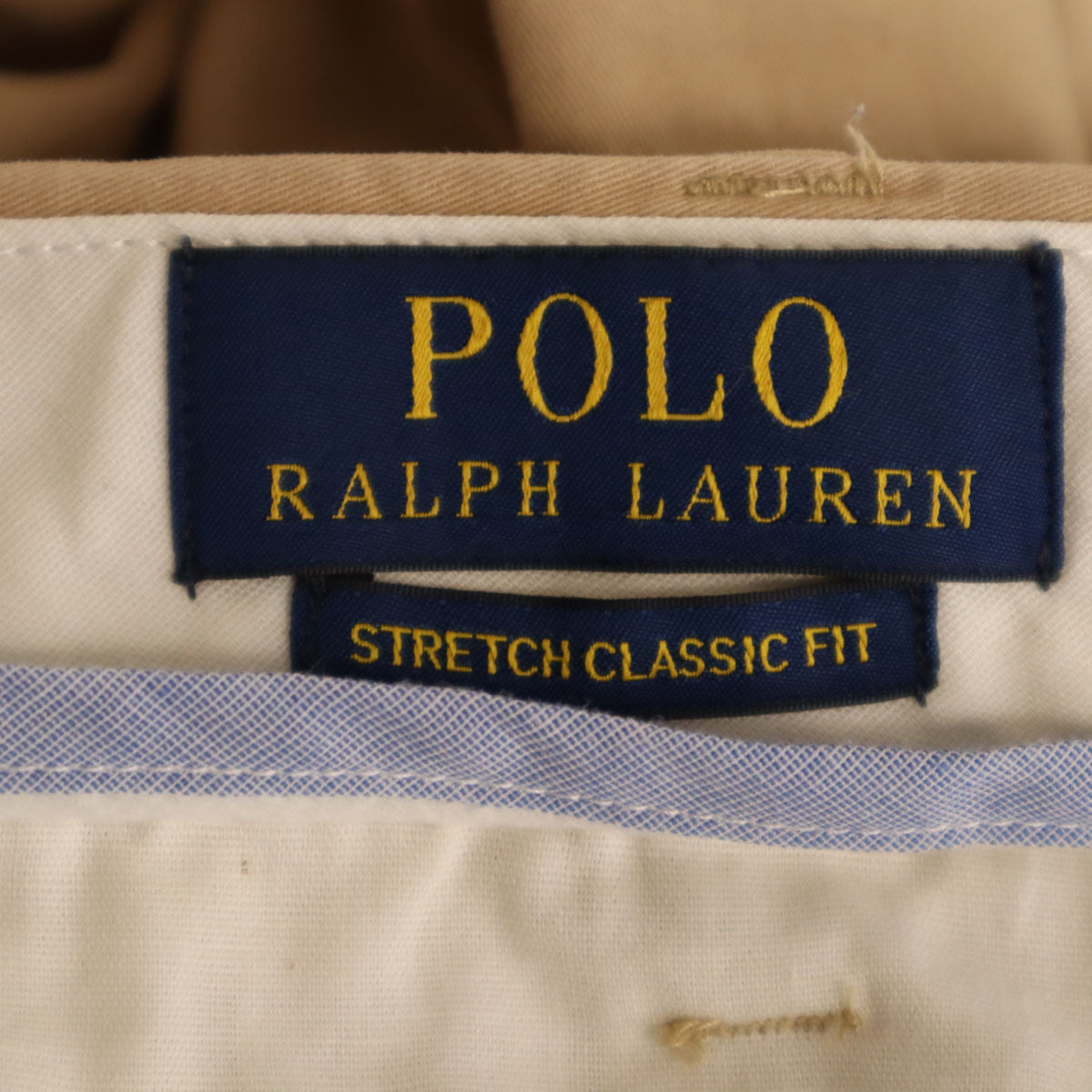 POLO RALPH LAUREN ポロラルフローレン ブルドッグ刺繍 チノショートパンツ W32 ベージュ メンズ
