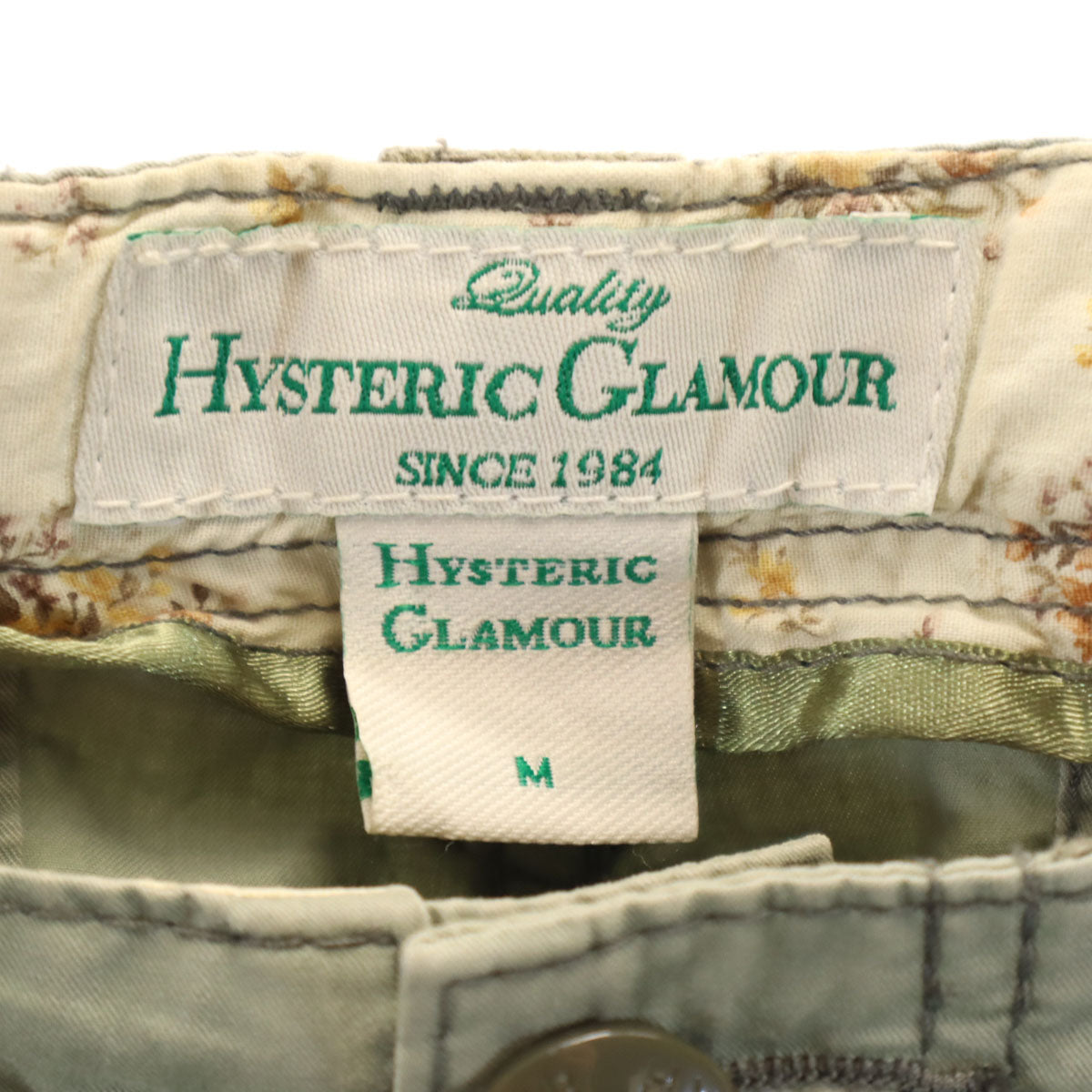 HYSTERIC GLAMOUR ヒステリックグラマー カーゴショートパンツ M オリーブ系 レディース