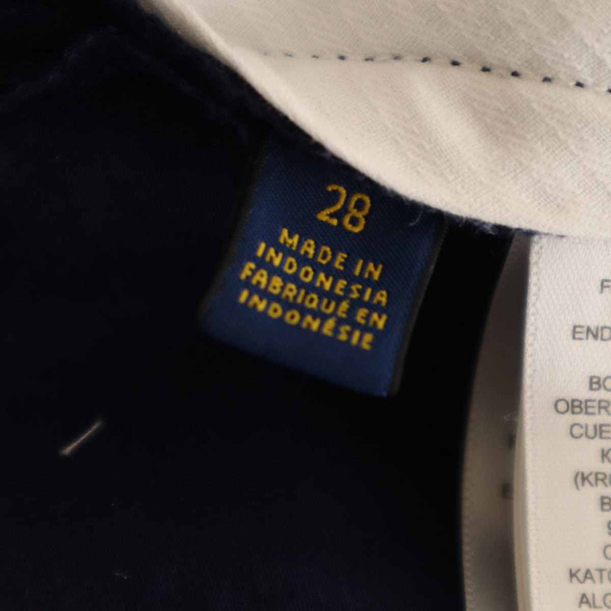 POLO RALPH LAUREN ポロラルフローレン ブルドッグ刺繍 チノショートパンツ W28 ネイビー メンズ