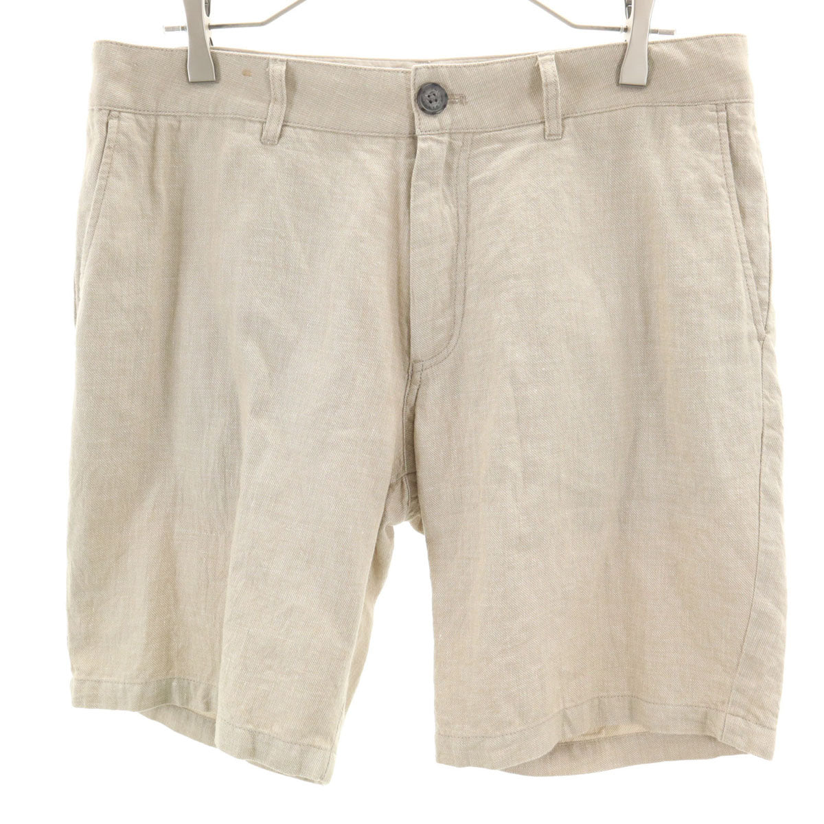 ARMANI EXCHANGE アルマーニエクスチェンジ リネンブレンド ショートパンツ W32 グレージュ メンズ
