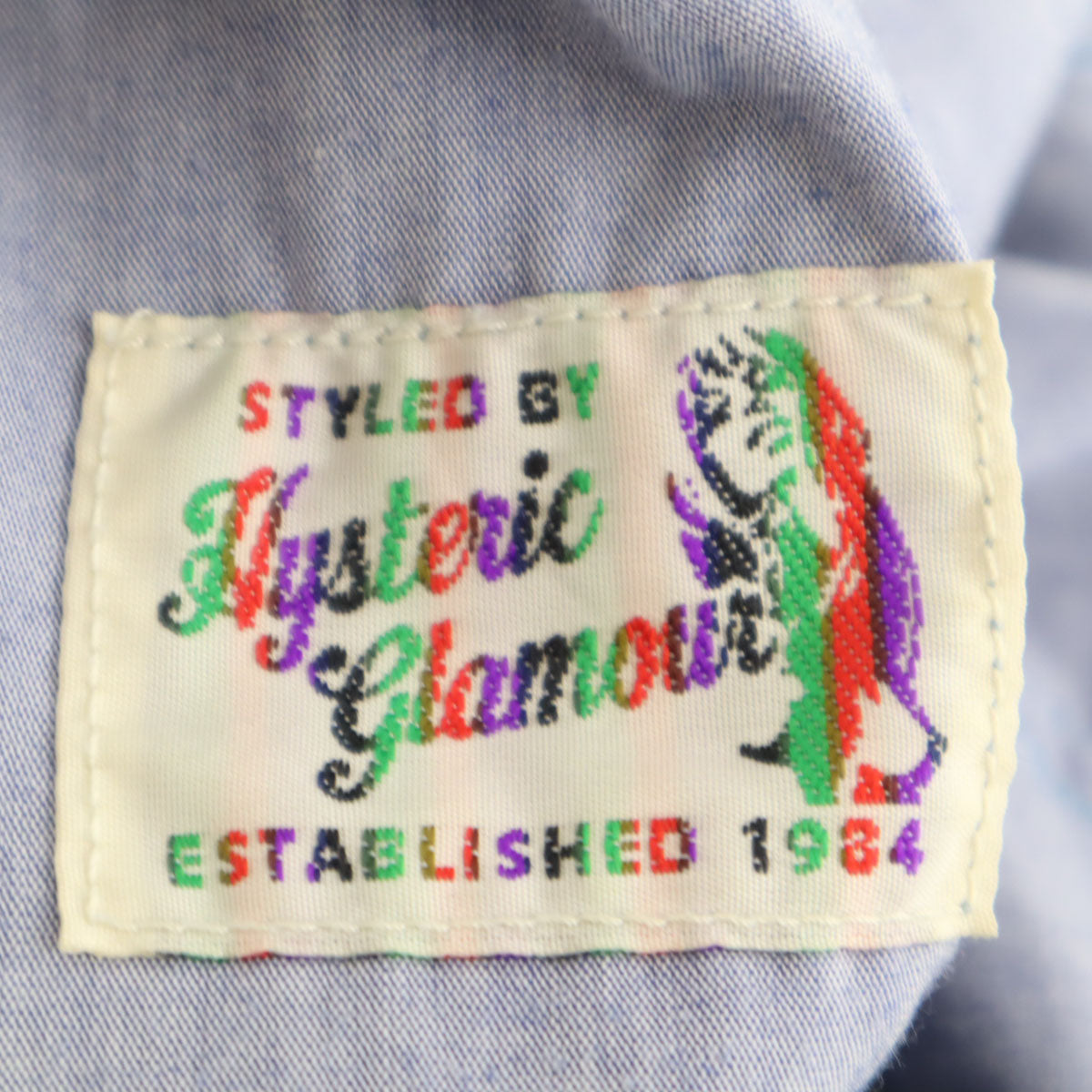HYSTERIC GLAMOUR ヒステリックグラマー 日本製 総柄 ショートパンツ L ブルー系 メンズ