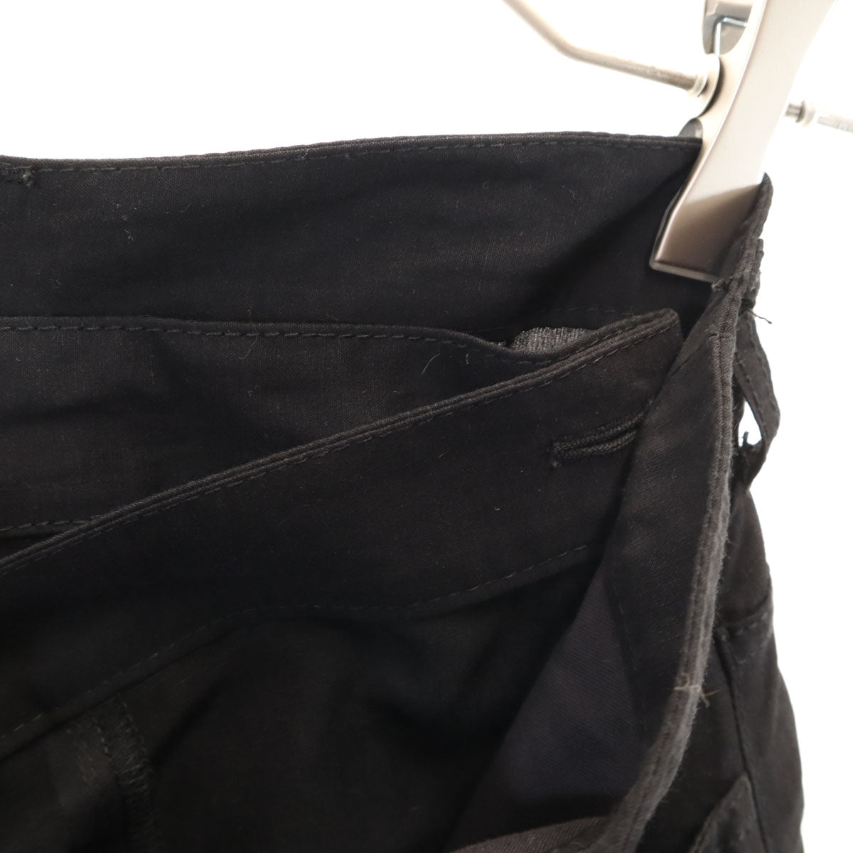 tricot COMME des GARCONS トリココムデギャルソン 2012年 日本製 リネンブレンド ミモレ丈 ラップスカート S ブラック レディース