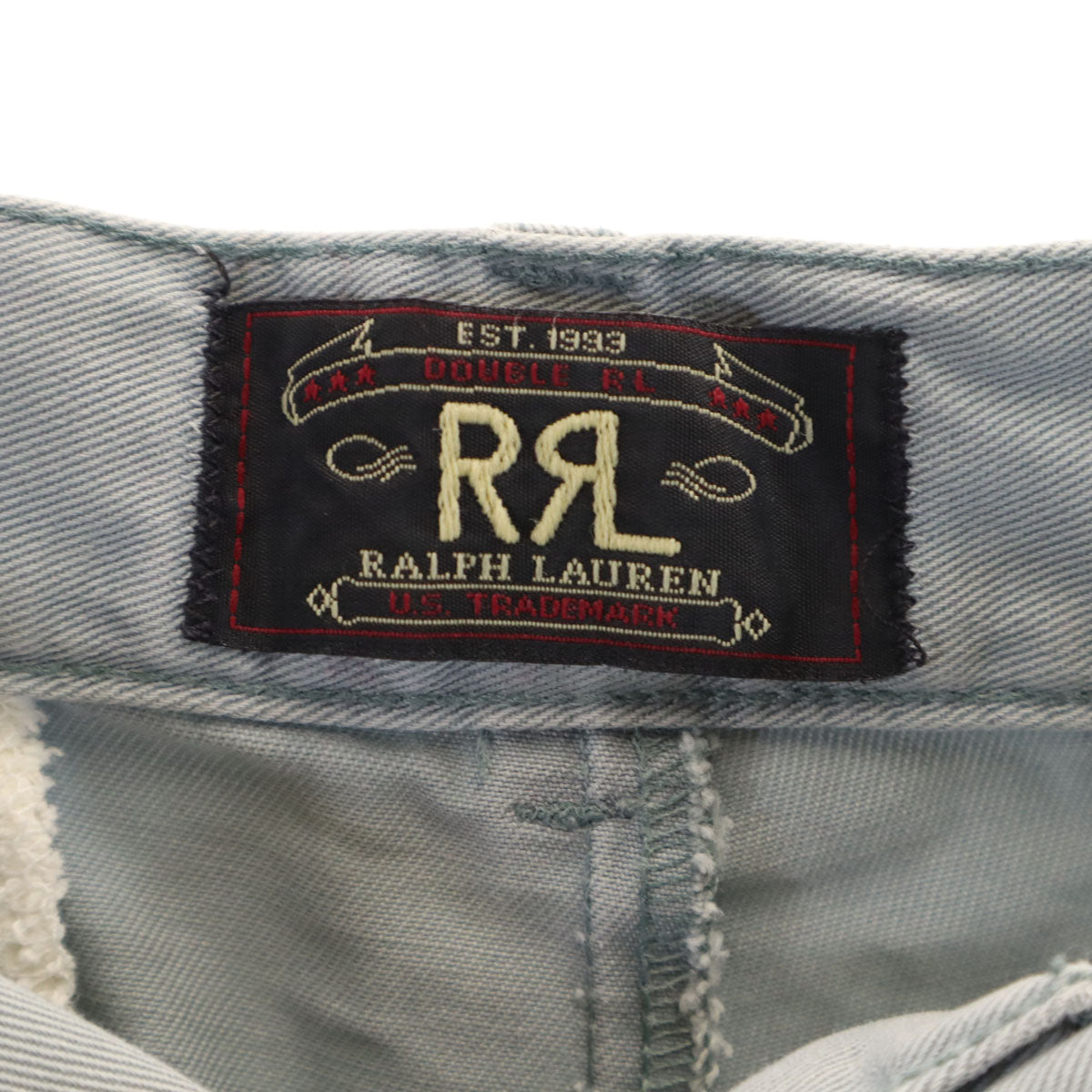 ダブルアールエル RRL 90s USA製 赤三ツ星 初期タグ オールド ショートパンツ W29 グレー系 メンズ