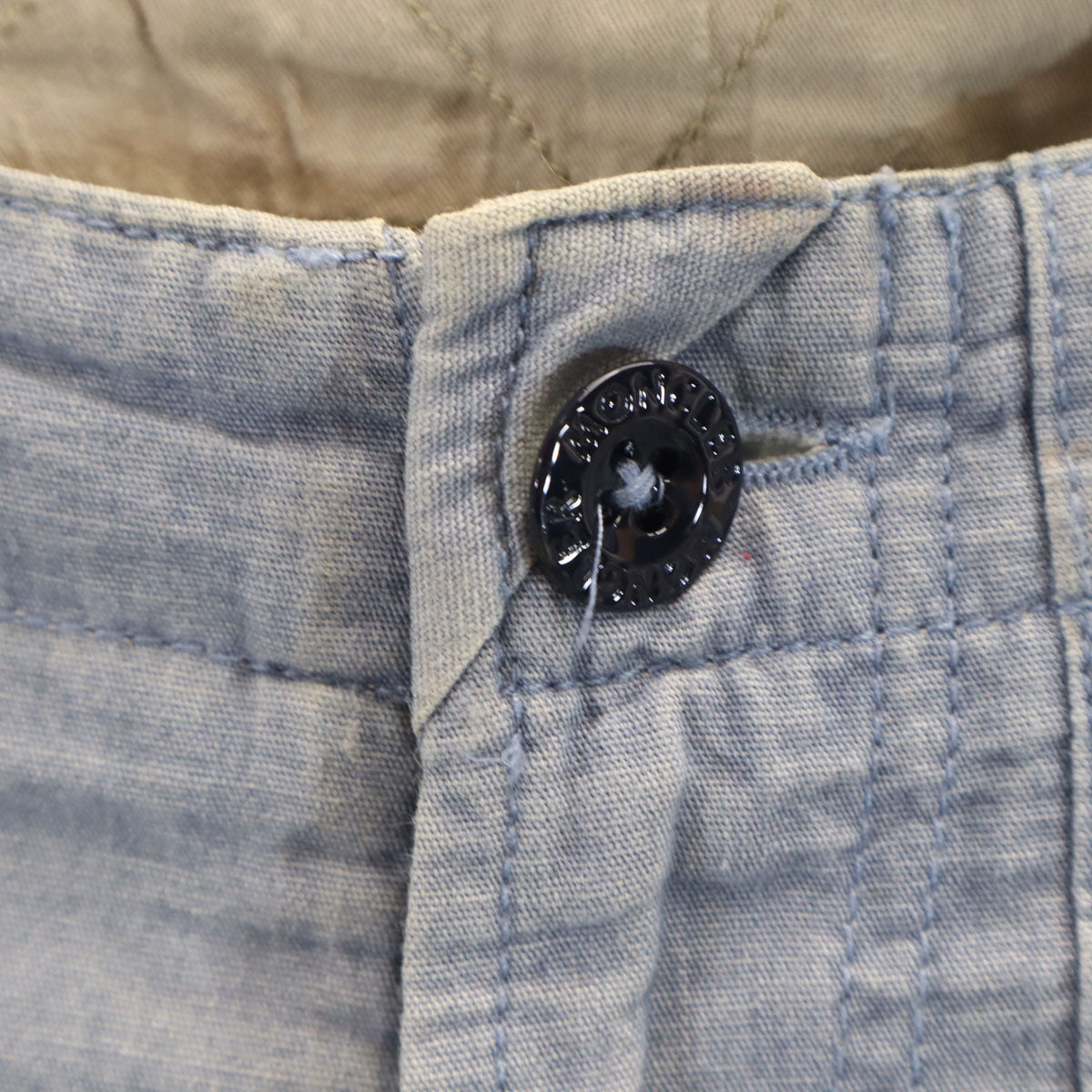 MONCLER モンクレール イタリア製 シャンブレー ショートパンツ 46 ブルー系 メンズ
