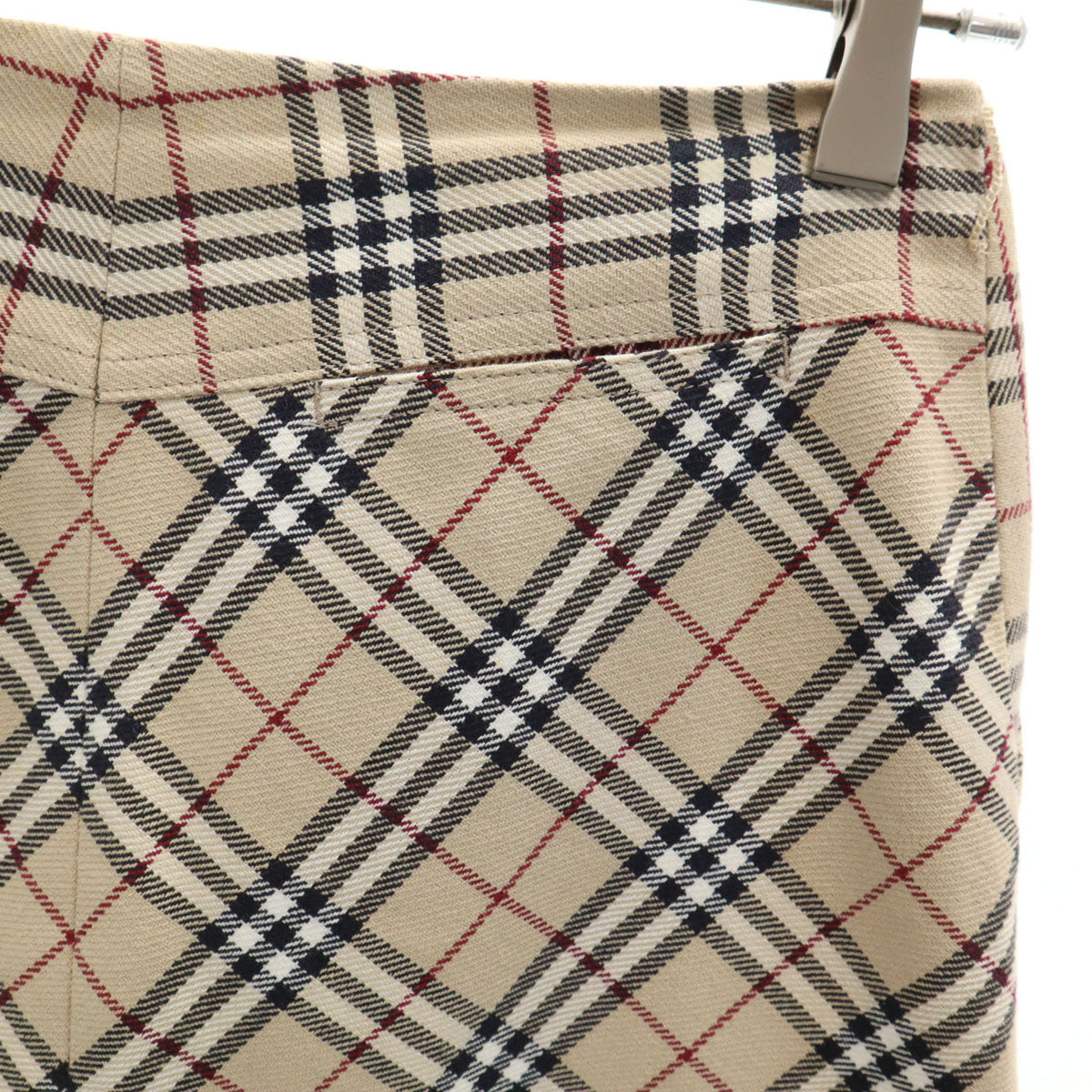 BURBERRY LONDON BLUE LABEL バーバリー ロンドン ブルーレーベル ノバチェック ミディスカート 38 ベージュ 三陽商会 レディース