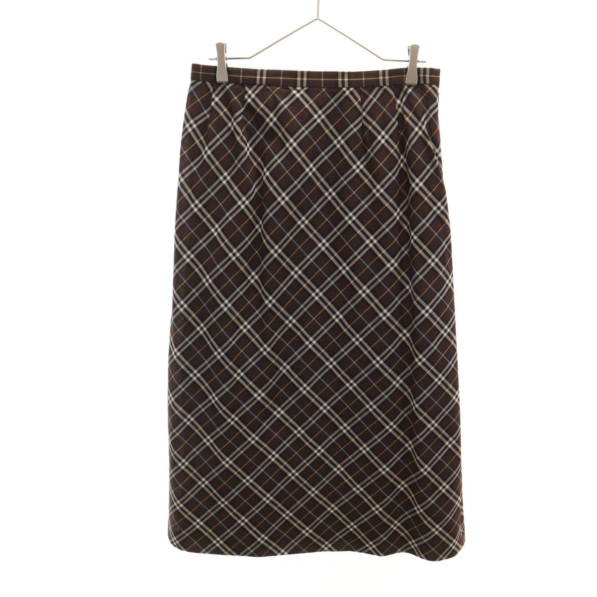 BURBERRY LONDON バーバリー ロンドン チェック柄 ロングスカート 15 ブラウン 三陽商会 レディース